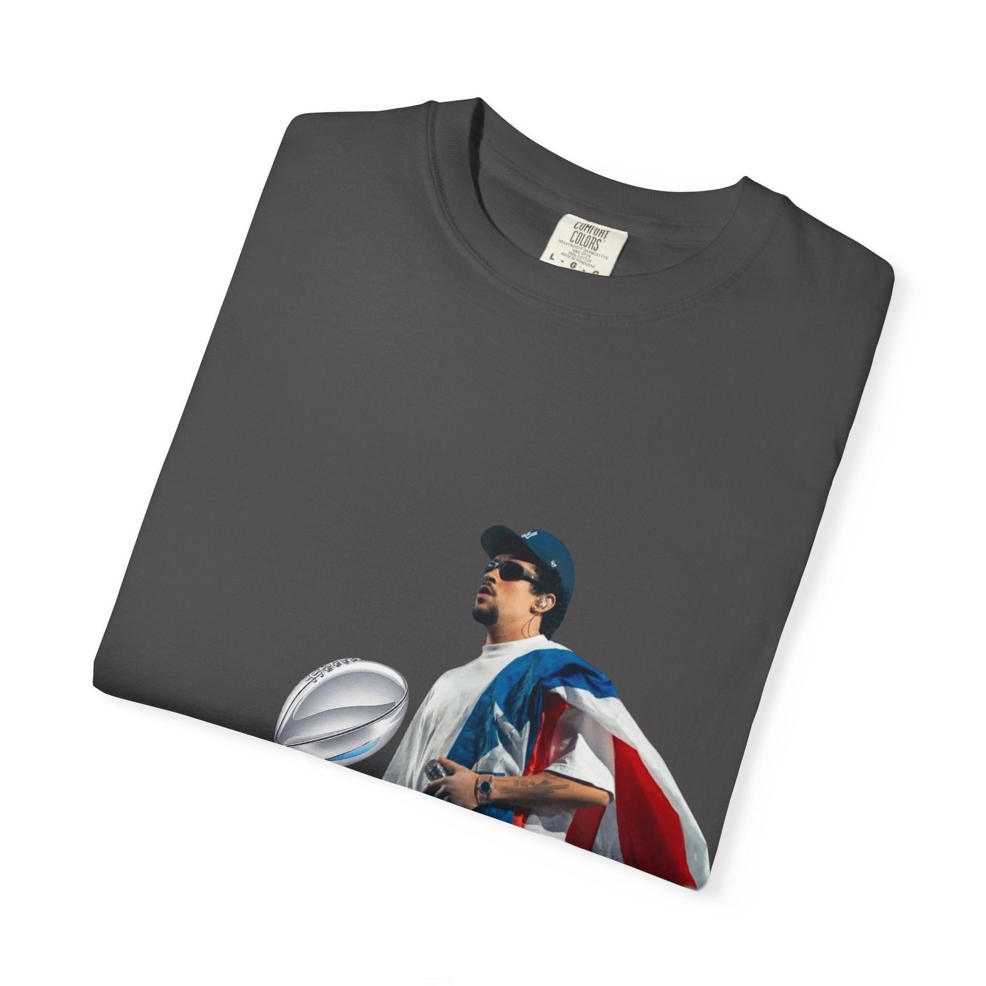 Puerto Rico Unisex Garment - Dyed T-Shirt, Football Fan Tee, Game Day Apparel, Sports Merchandise, Gifts for Men and Women - Metamorphosis Creations