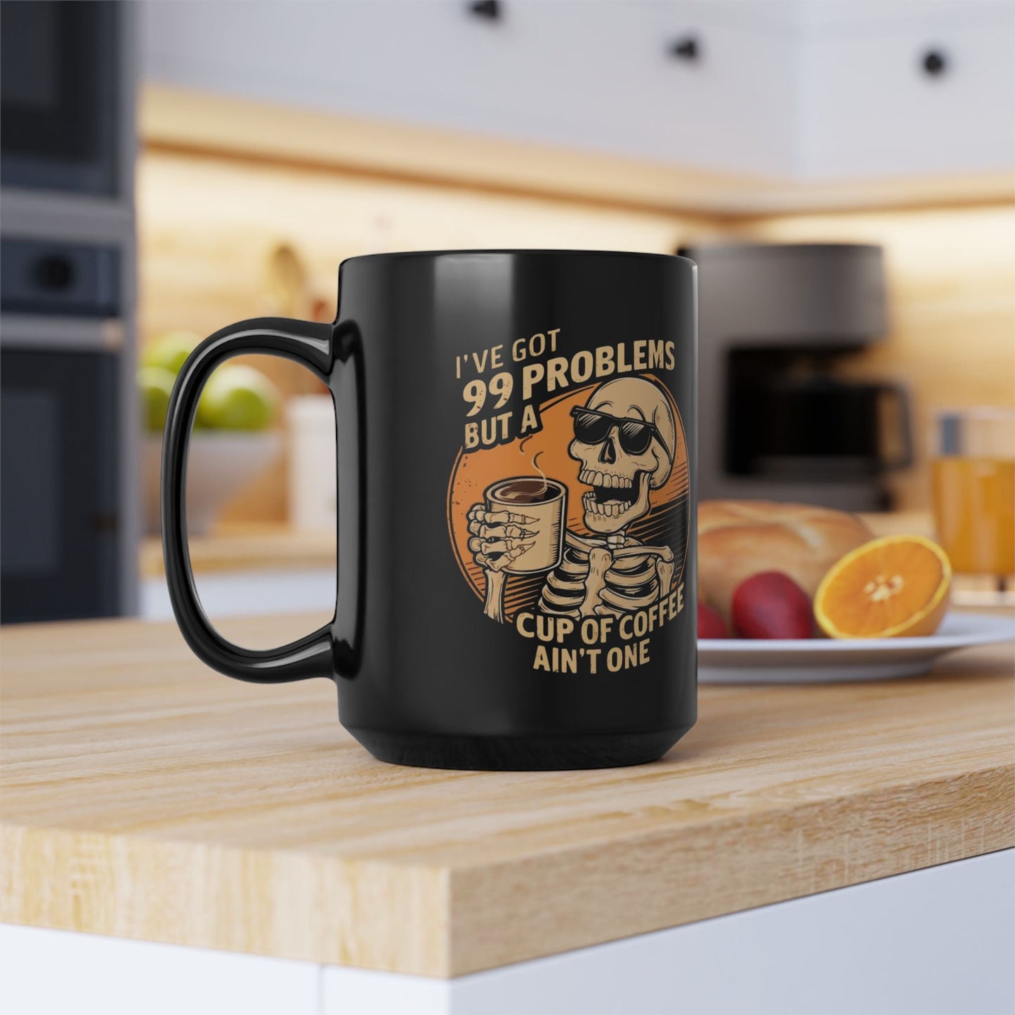Pumpkin Spice & Everything Fright Skull Coffee Mug - Metamorphosis Creations