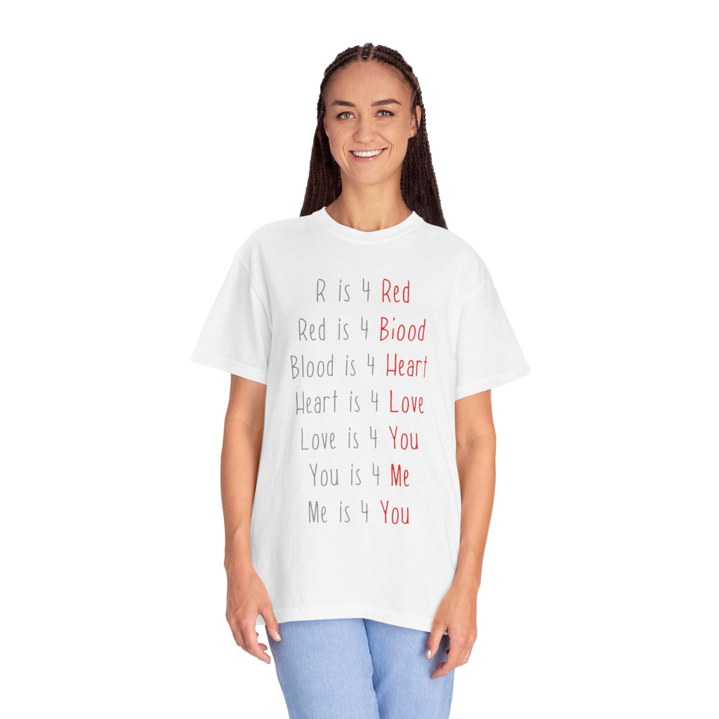 Radiate Positivity Heartfelt Unisex T-Shirt | Love & Connection Design | Gift for Loved Ones, Casual Wear, Valentine's Day, Anniversary, Family Bonding - Metamorphosis Creations