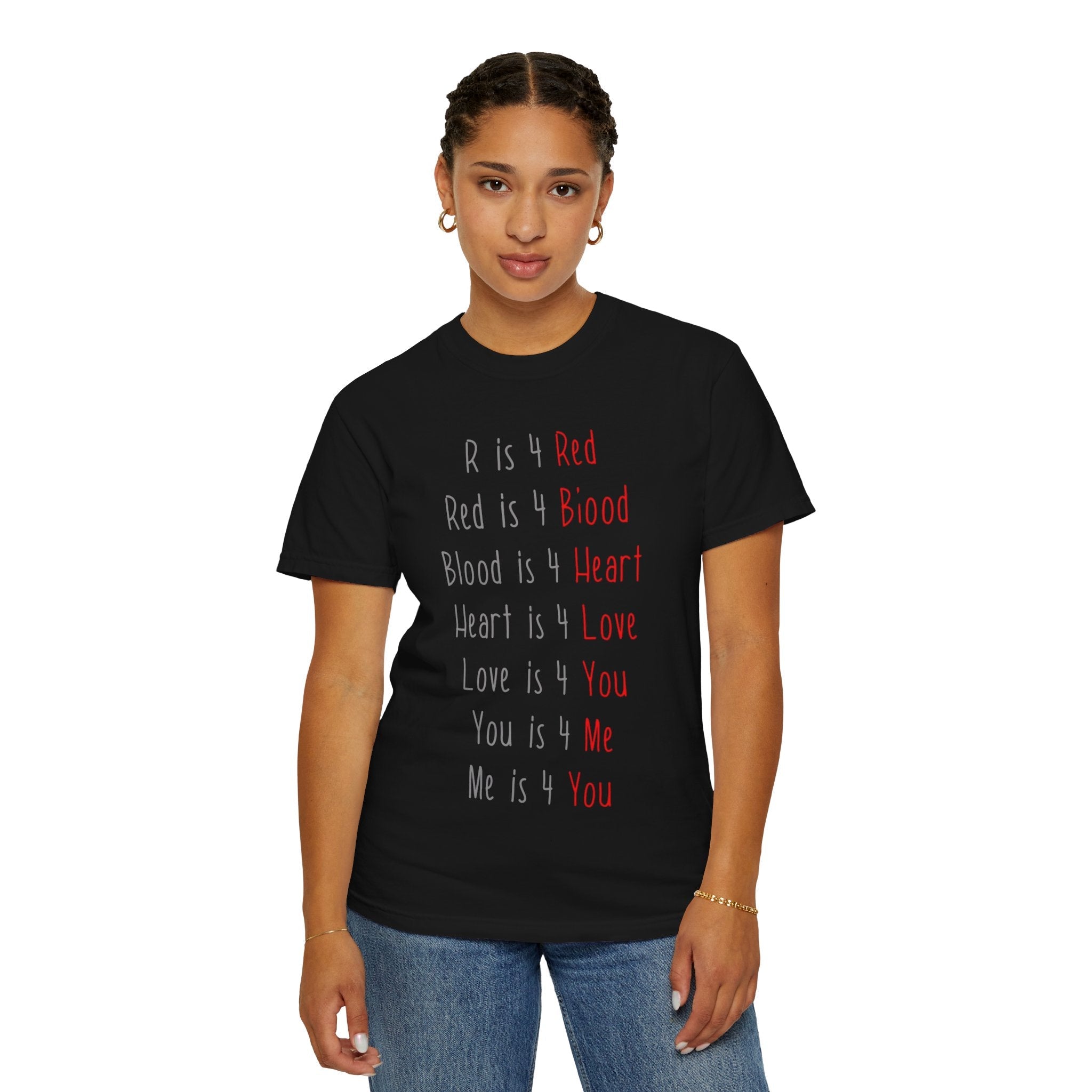 Radiate Positivity Heartfelt Unisex T-Shirt | Love & Connection Design | Gift for Loved Ones, Casual Wear, Valentine's Day, Anniversary, Family Bonding - Metamorphosis Creations