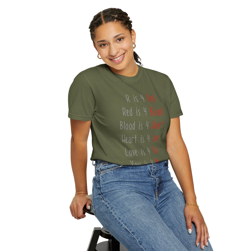 Radiate Positivity Heartfelt Unisex T-Shirt | Love & Connection Design | Gift for Loved Ones, Casual Wear, Valentine's Day, Anniversary, Family Bonding - Metamorphosis Creations