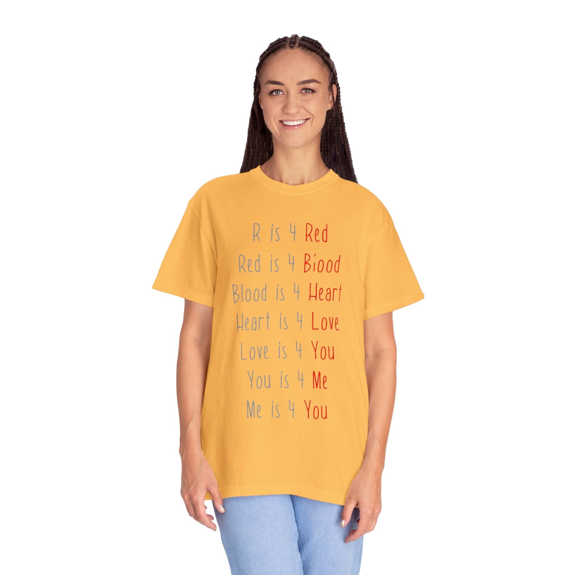 Radiate Positivity Heartfelt Unisex T-Shirt | Love & Connection Design | Gift for Loved Ones, Casual Wear, Valentine's Day, Anniversary, Family Bonding - Metamorphosis Creations