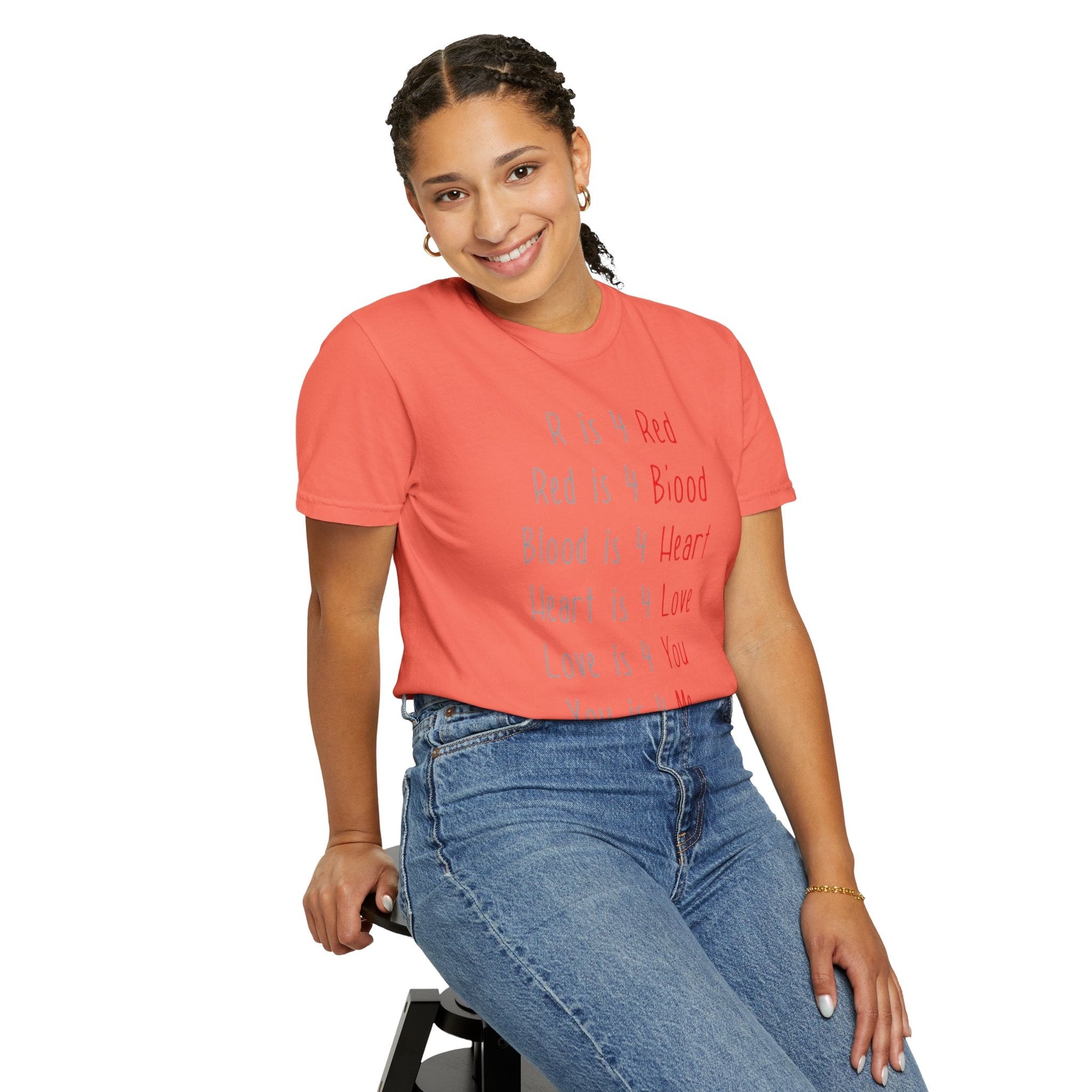 Radiate Positivity Heartfelt Unisex T-Shirt | Love & Connection Design | Gift for Loved Ones, Casual Wear, Valentine's Day, Anniversary, Family Bonding - Metamorphosis Creations