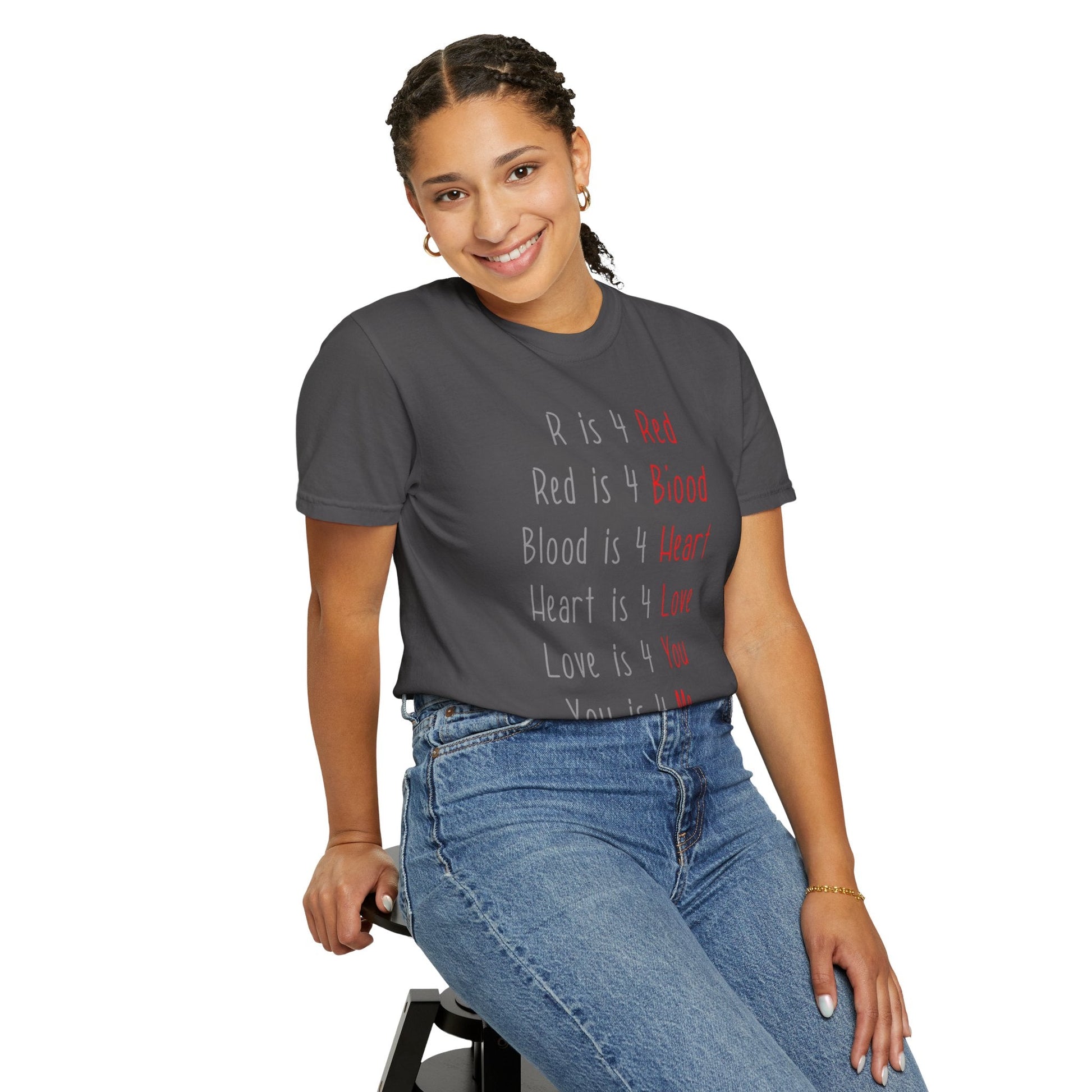 Radiate Positivity Heartfelt Unisex T-Shirt | Love & Connection Design | Gift for Loved Ones, Casual Wear, Valentine's Day, Anniversary, Family Bonding - Metamorphosis Creations