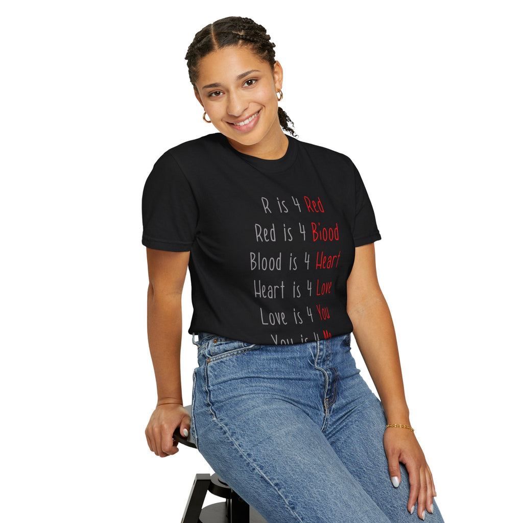 Radiate Positivity Heartfelt Unisex T-Shirt | Love & Connection Design | Gift for Loved Ones, Casual Wear, Valentine's Day, Anniversary, Family Bonding - Metamorphosis Creations