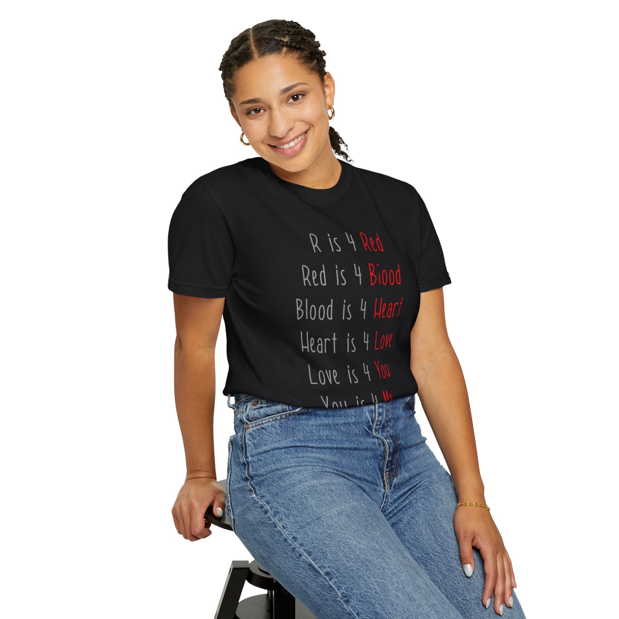 Radiate Positivity Heartfelt Unisex T-Shirt | Love & Connection Design | Gift for Loved Ones, Casual Wear, Valentine's Day, Anniversary, Family Bonding - Metamorphosis Creations