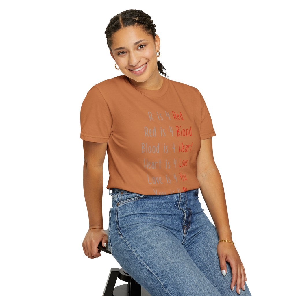 Radiate Positivity Heartfelt Unisex T-Shirt | Love & Connection Design | Gift for Loved Ones, Casual Wear, Valentine's Day, Anniversary, Family Bonding - Metamorphosis Creations