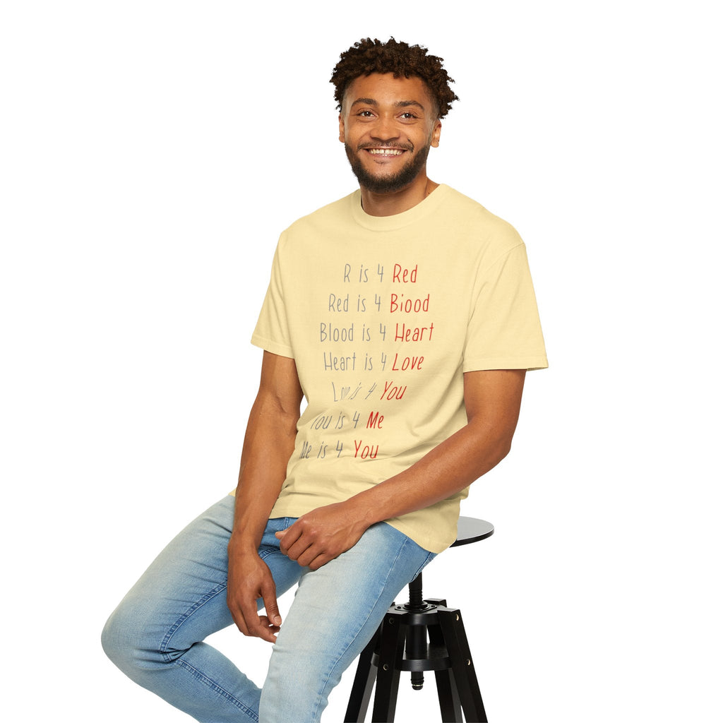 Radiate Positivity Heartfelt Unisex T-Shirt | Love & Connection Design | Gift for Loved Ones, Casual Wear, Valentine's Day, Anniversary, Family Bonding - Metamorphosis Creations