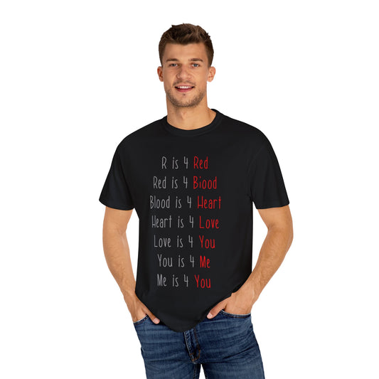 Radiate Positivity Heartfelt Unisex T-Shirt | Love & Connection Design | Gift for Loved Ones, Casual Wear, Valentine's Day, Anniversary, Family Bonding - Metamorphosis Creations