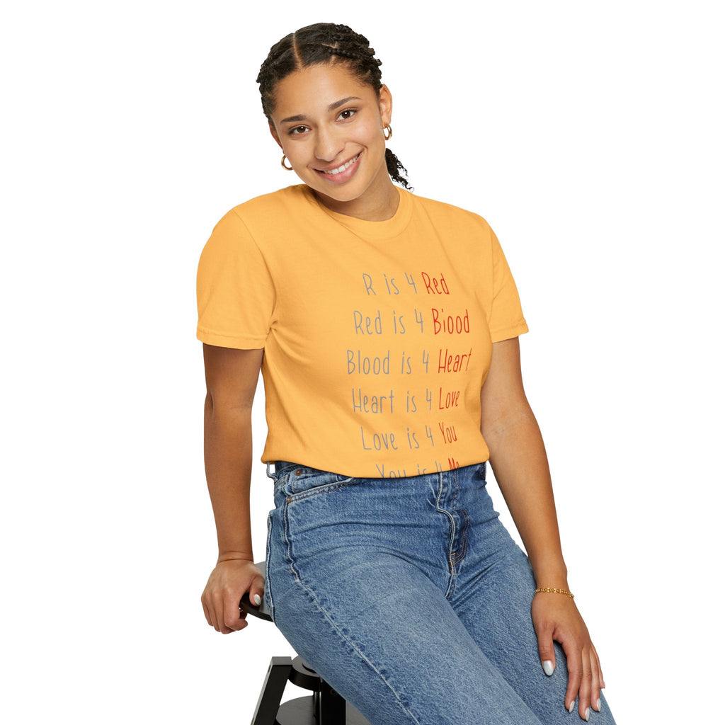 Radiate Positivity Heartfelt Unisex T-Shirt | Love & Connection Design | Gift for Loved Ones, Casual Wear, Valentine's Day, Anniversary, Family Bonding - Metamorphosis Creations