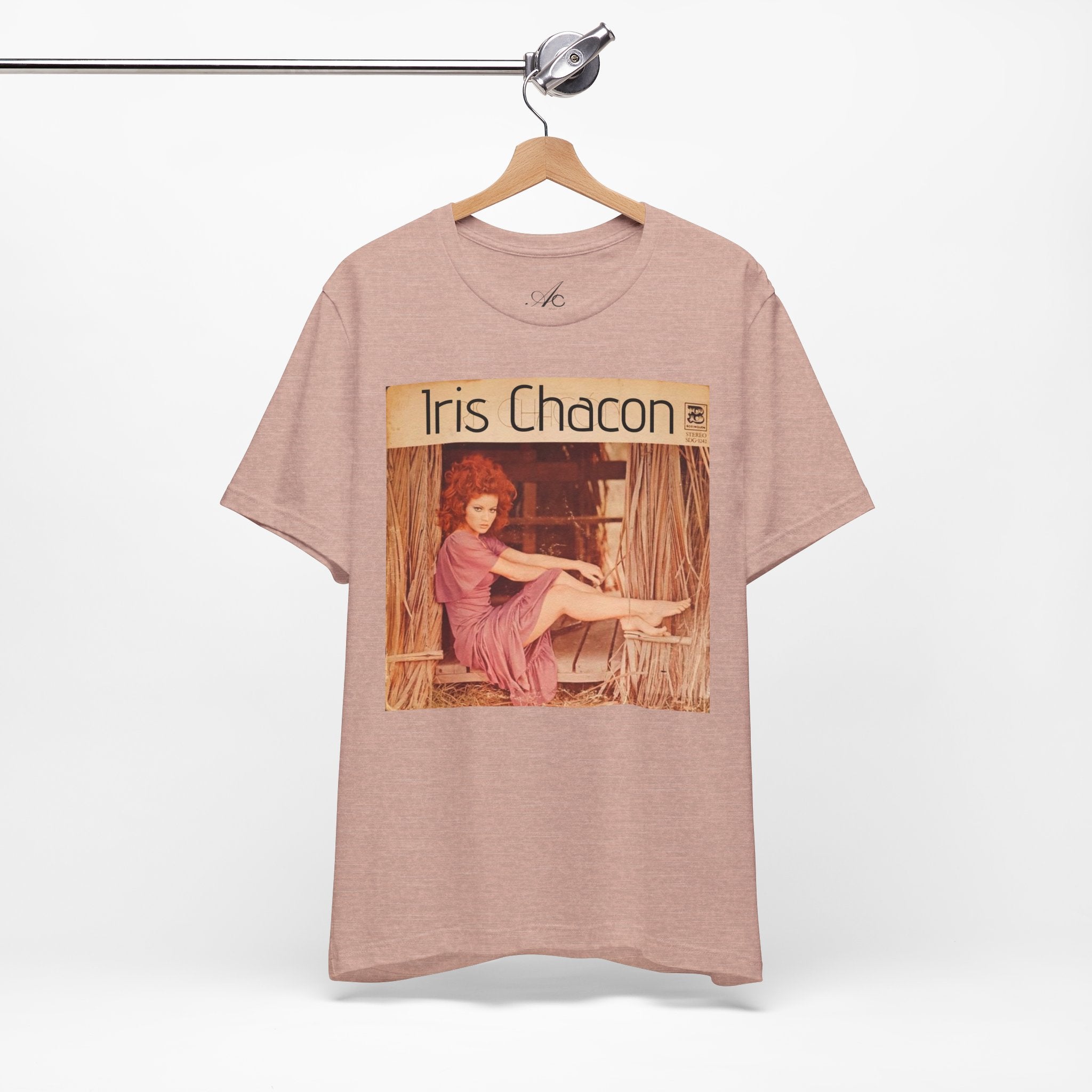 Retro Iris Chacon Unisex Tee, Vintage Music Shirt, Bohemian T-Shirt, Gift for Her, 90s Style Top - Metamorphosis Creations