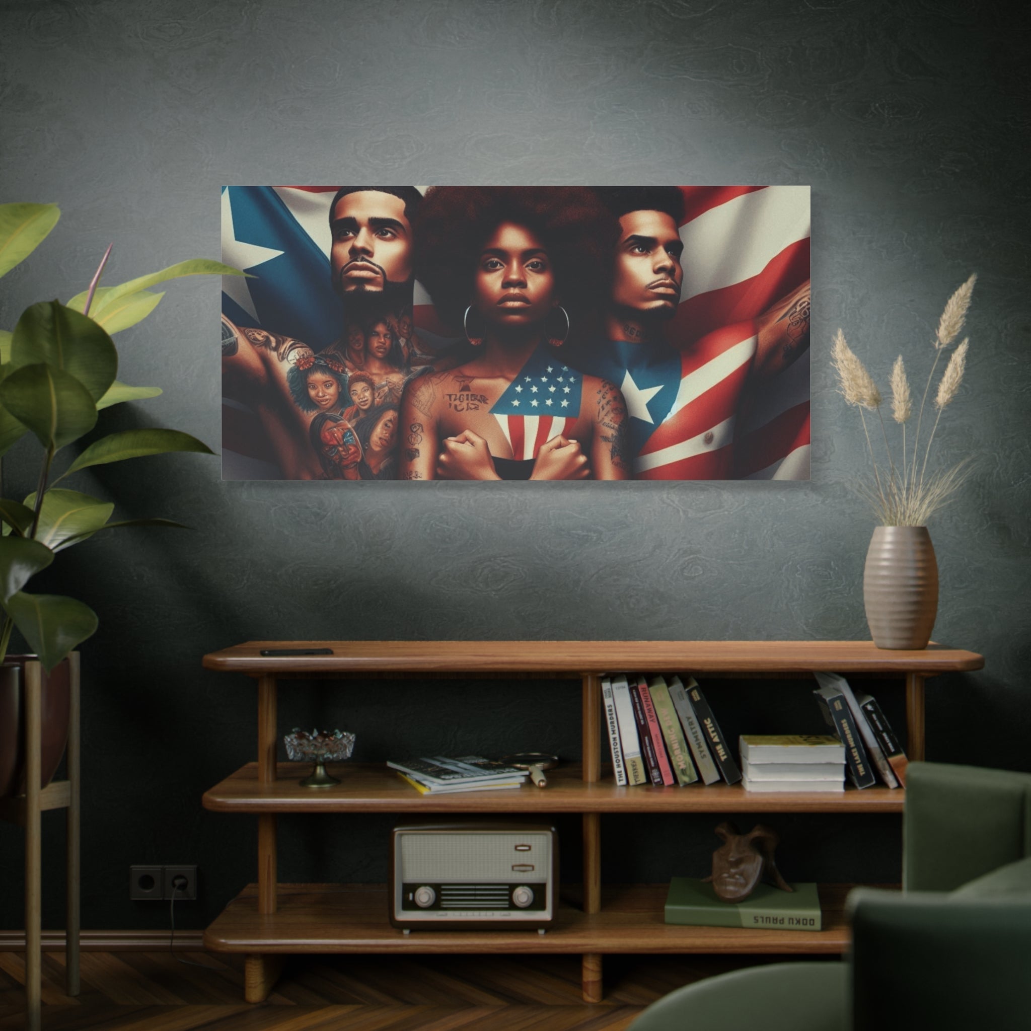 Rooted in Culture, Radiating Power Puerto Rican Wall Art, Unique Gift, Empowering Decor - Metamorphosis Creations