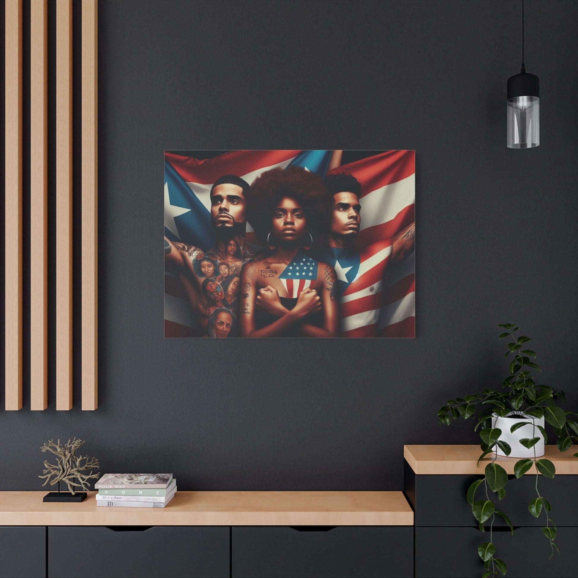 Rooted in Culture, Radiating Power Puerto Rican Wall Art, Unique Gift, Empowering Decor - Metamorphosis Creations