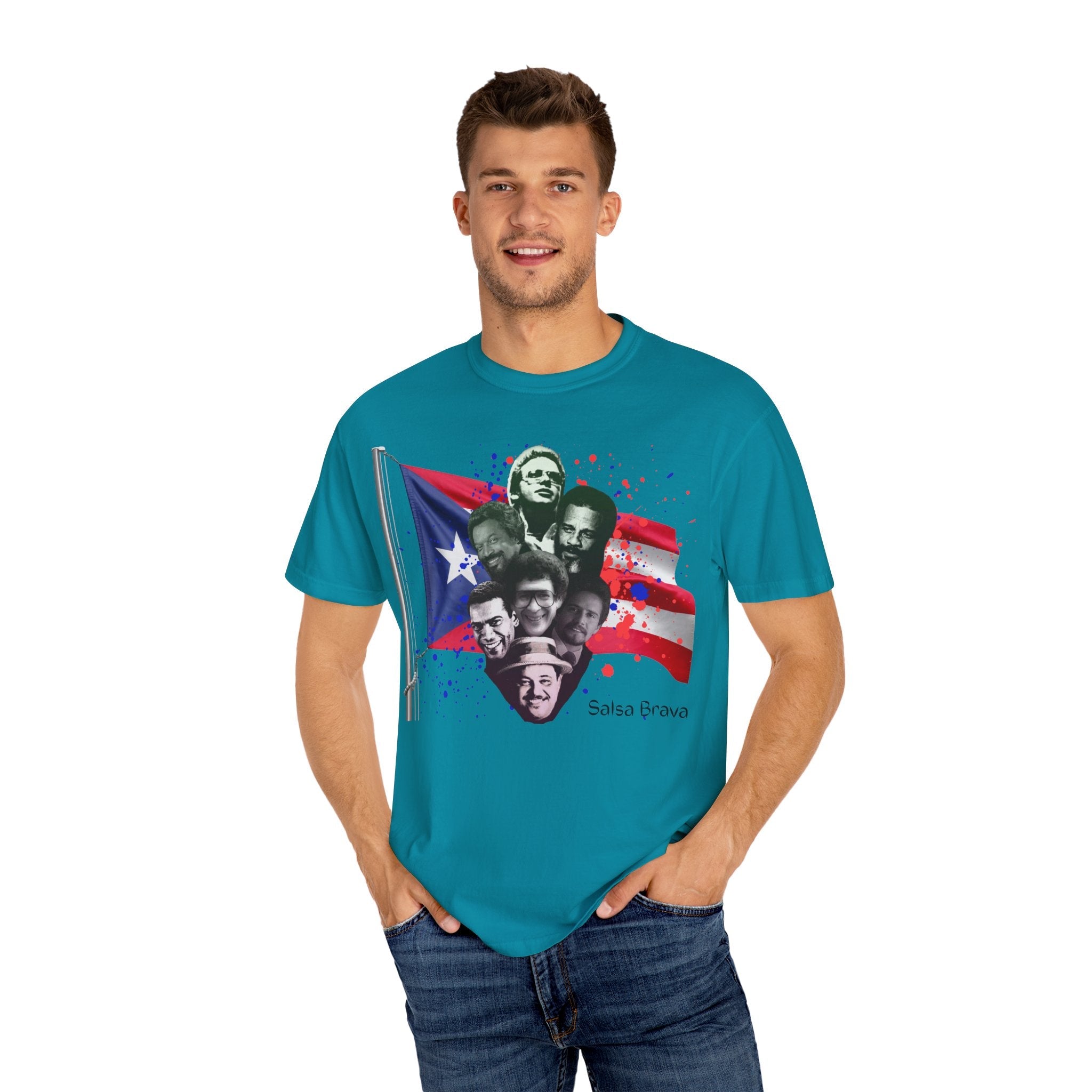Salsa Brava T-Shirt, Vibrant Puerto Rican Pride Shirt, Gift for Salsa Lovers, Unisex Festival Tee, Caribbean Culture Apparel - Metamorphosis Creations