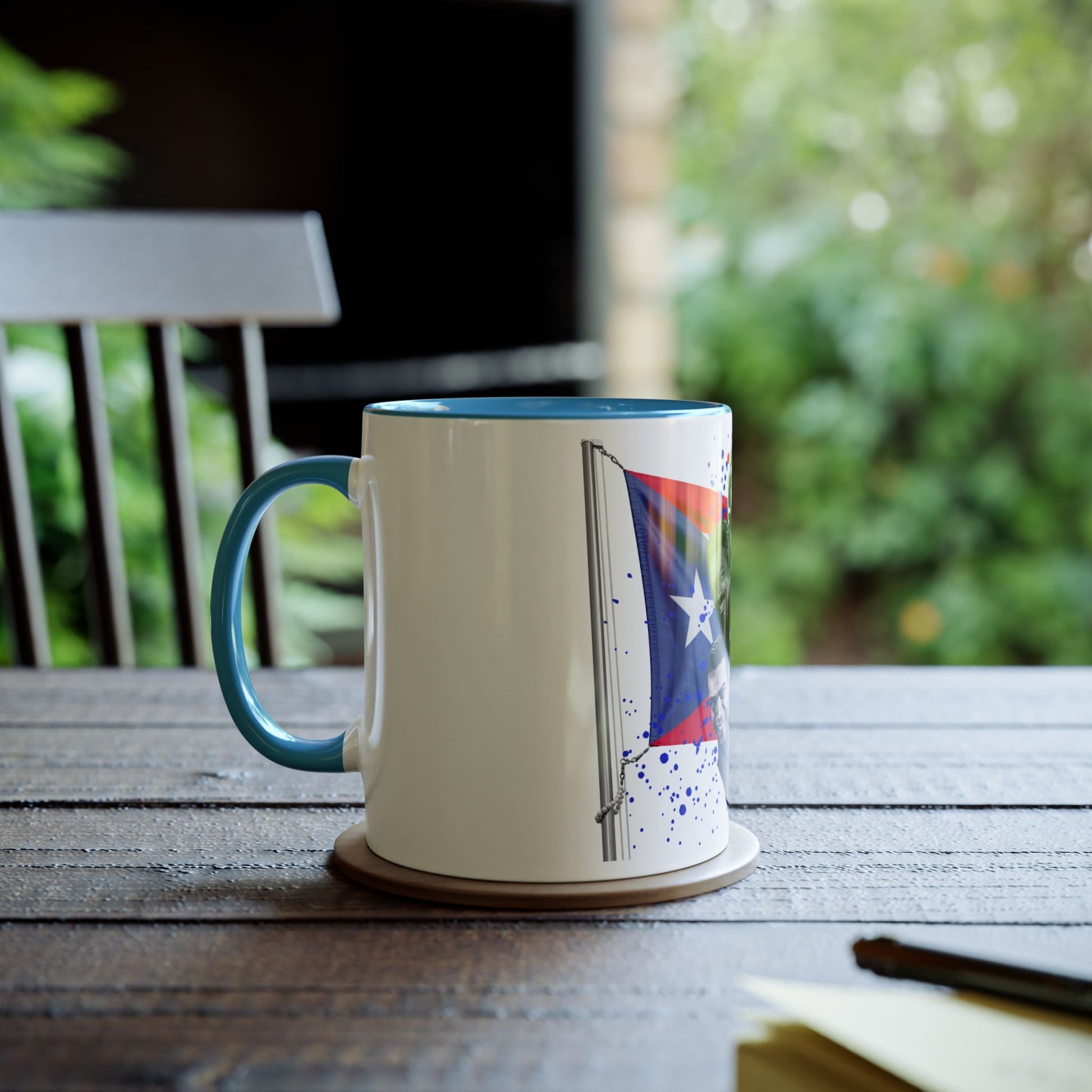 Salsa Inspired Two - Tone Coffee Mug, 11oz, Cuban Culture Mug, Gift for Music Lovers, Colorful Cafe Mug, Party Drinkware - Metamorphosis Creations