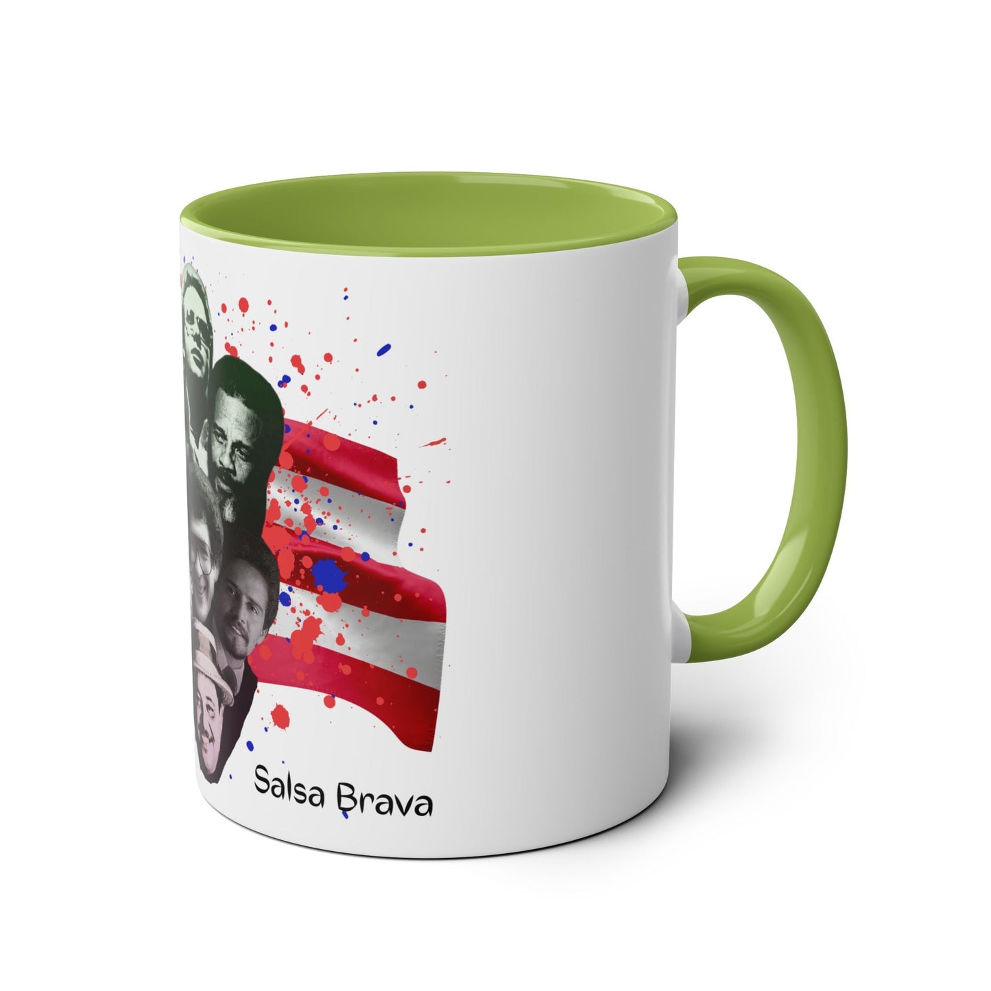 Salsa Inspired Two - Tone Coffee Mug, 11oz, Cuban Culture Mug, Gift for Music Lovers, Colorful Cafe Mug, Party Drinkware - Metamorphosis Creations