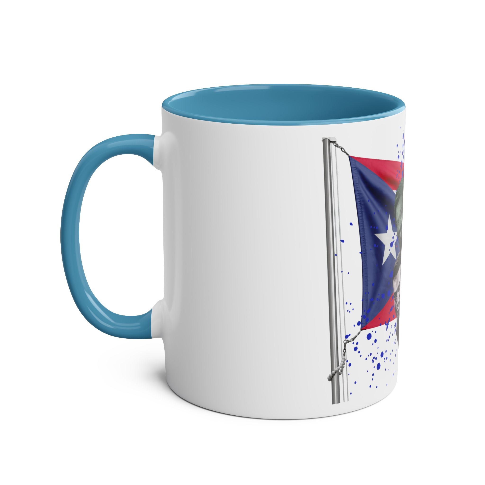 Salsa Inspired Two - Tone Coffee Mug, 11oz, Cuban Culture Mug, Gift for Music Lovers, Colorful Cafe Mug, Party Drinkware - Metamorphosis Creations