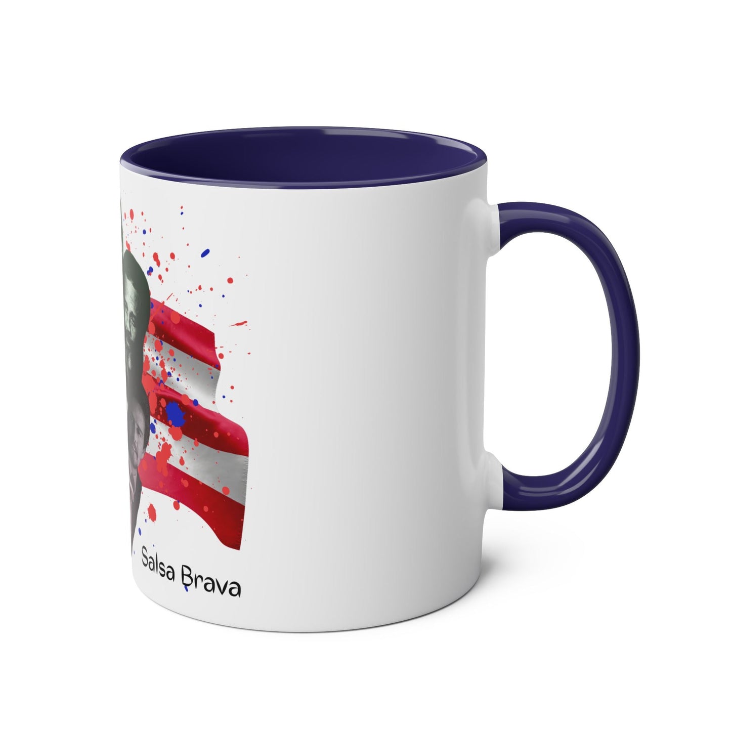 Salsa Inspired Two - Tone Coffee Mug, 11oz, Cuban Culture Mug, Gift for Music Lovers, Colorful Cafe Mug, Party Drinkware - Metamorphosis Creations