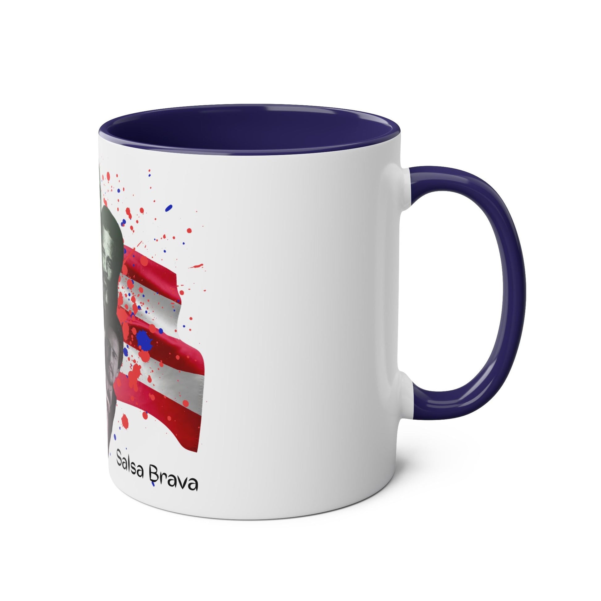Salsa Inspired Two - Tone Coffee Mug, 11oz, Cuban Culture Mug, Gift for Music Lovers, Colorful Cafe Mug, Party Drinkware - Metamorphosis Creations