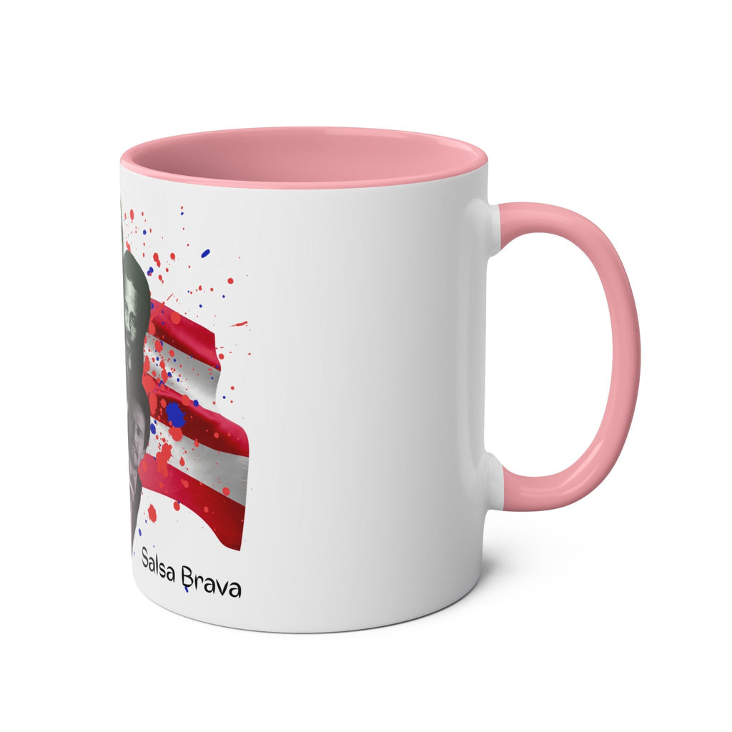 Salsa Inspired Two - Tone Coffee Mug, 11oz, Cuban Culture Mug, Gift for Music Lovers, Colorful Cafe Mug, Party Drinkware - Metamorphosis Creations