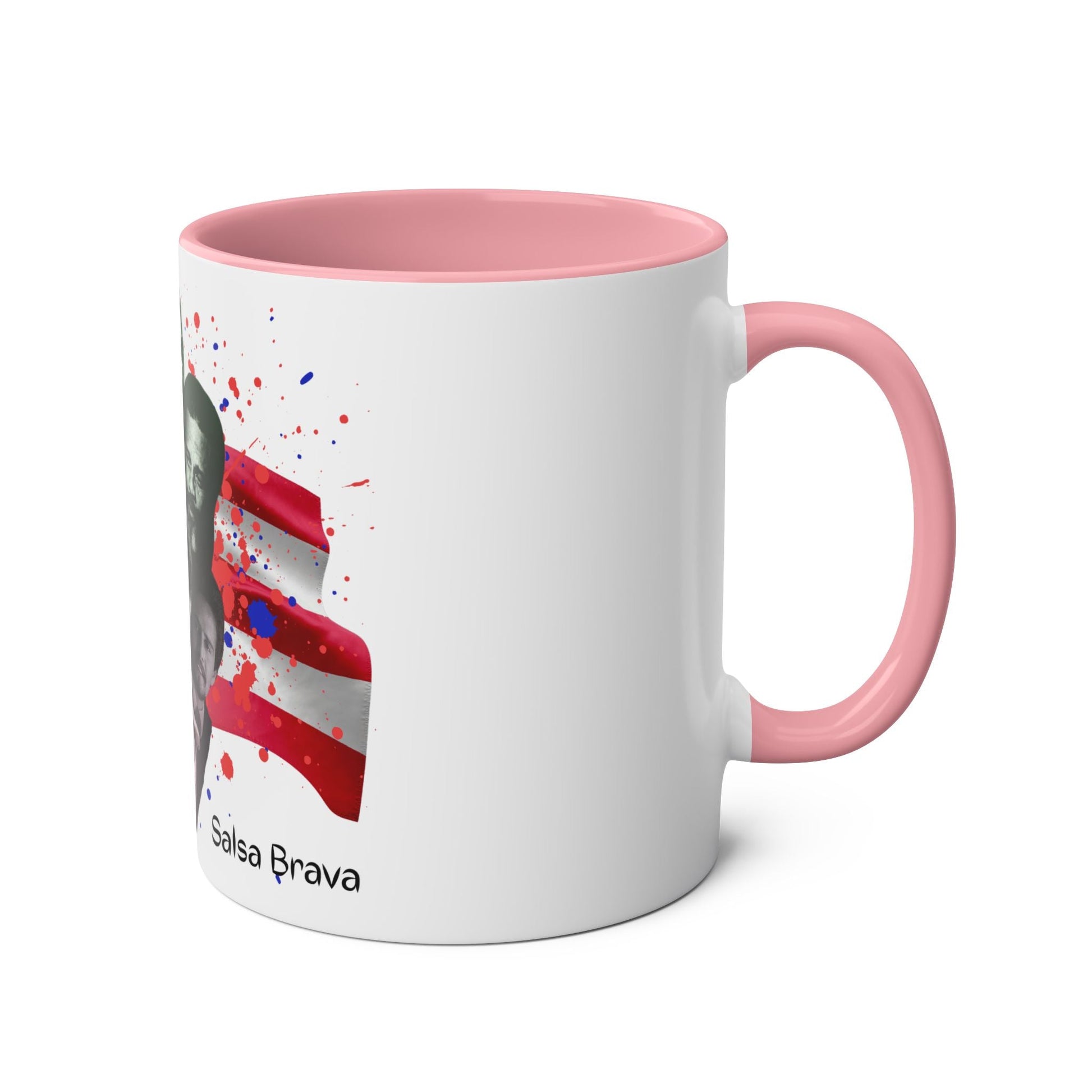 Salsa Inspired Two - Tone Coffee Mug, 11oz, Cuban Culture Mug, Gift for Music Lovers, Colorful Cafe Mug, Party Drinkware - Metamorphosis Creations