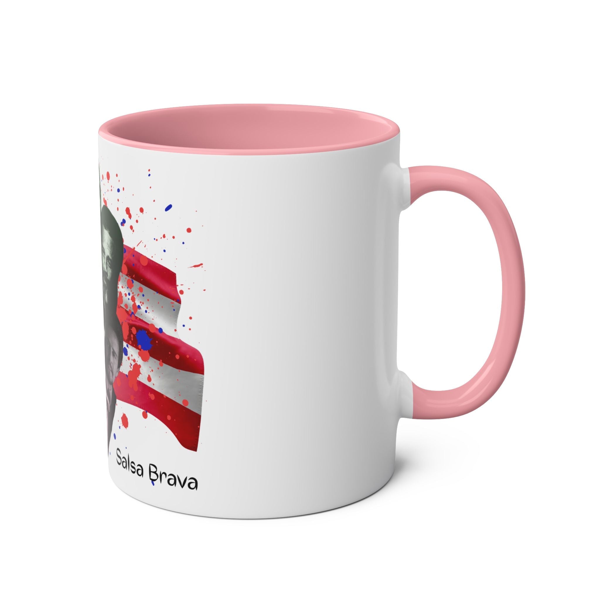 Salsa Inspired Two - Tone Coffee Mug, 11oz, Cuban Culture Mug, Gift for Music Lovers, Colorful Cafe Mug, Party Drinkware - Metamorphosis Creations