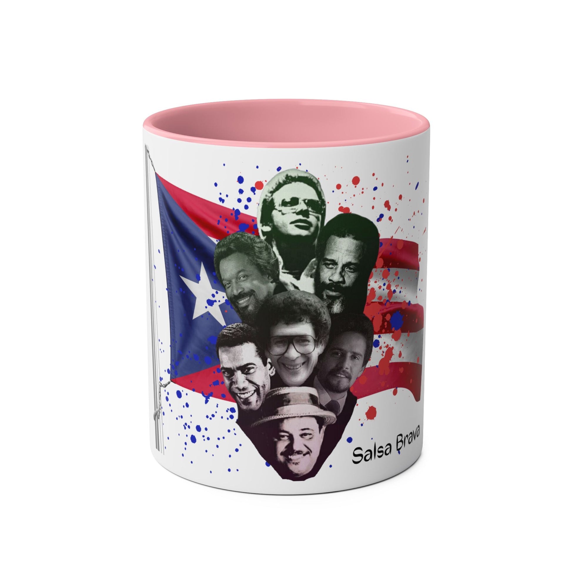 Salsa Inspired Two - Tone Coffee Mug, 11oz, Cuban Culture Mug, Gift for Music Lovers, Colorful Cafe Mug, Party Drinkware - Metamorphosis Creations