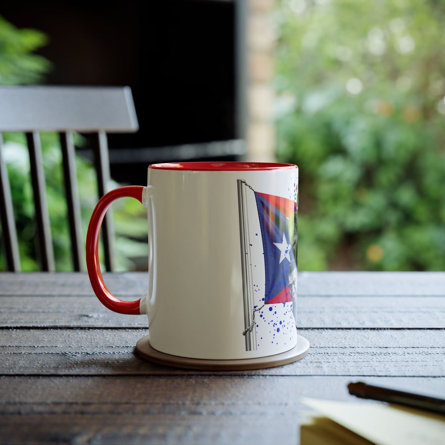 Salsa Inspired Two - Tone Coffee Mug, 11oz, Cuban Culture Mug, Gift for Music Lovers, Colorful Cafe Mug, Party Drinkware - Metamorphosis Creations