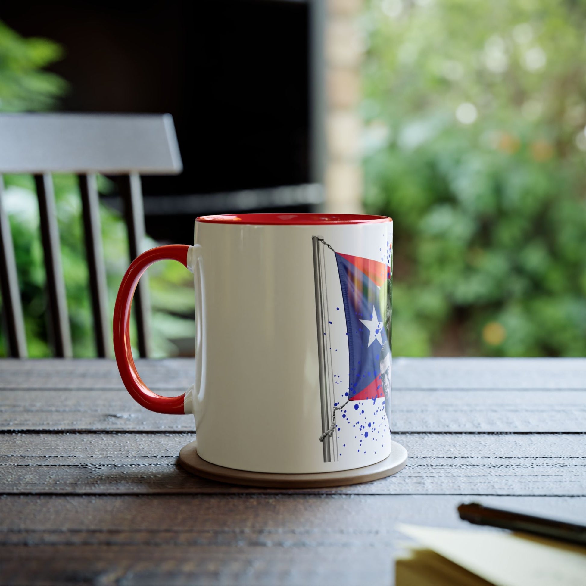 Salsa Inspired Two - Tone Coffee Mug, 11oz, Cuban Culture Mug, Gift for Music Lovers, Colorful Cafe Mug, Party Drinkware - Metamorphosis Creations