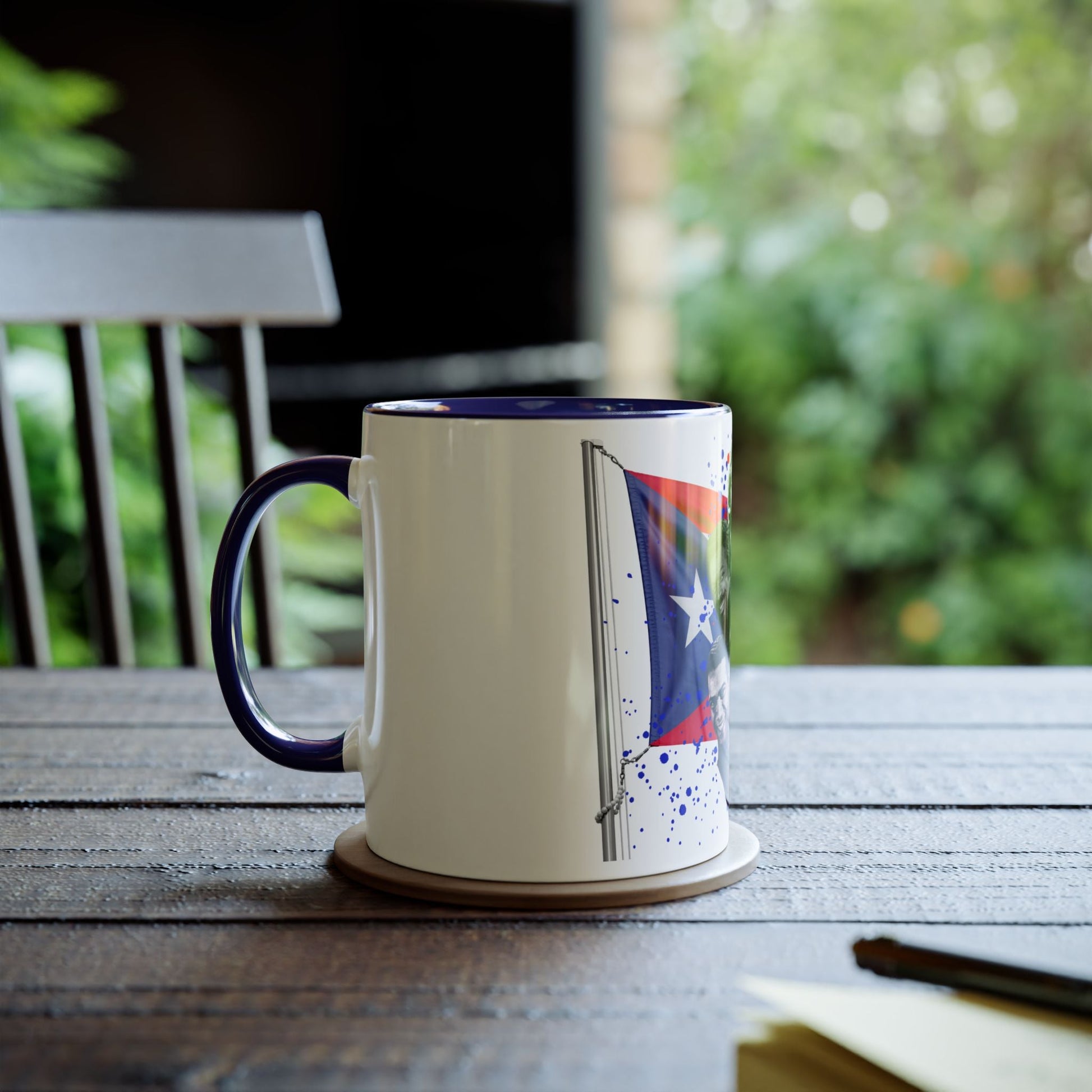 Salsa Inspired Two - Tone Coffee Mug, 11oz, Cuban Culture Mug, Gift for Music Lovers, Colorful Cafe Mug, Party Drinkware - Metamorphosis Creations