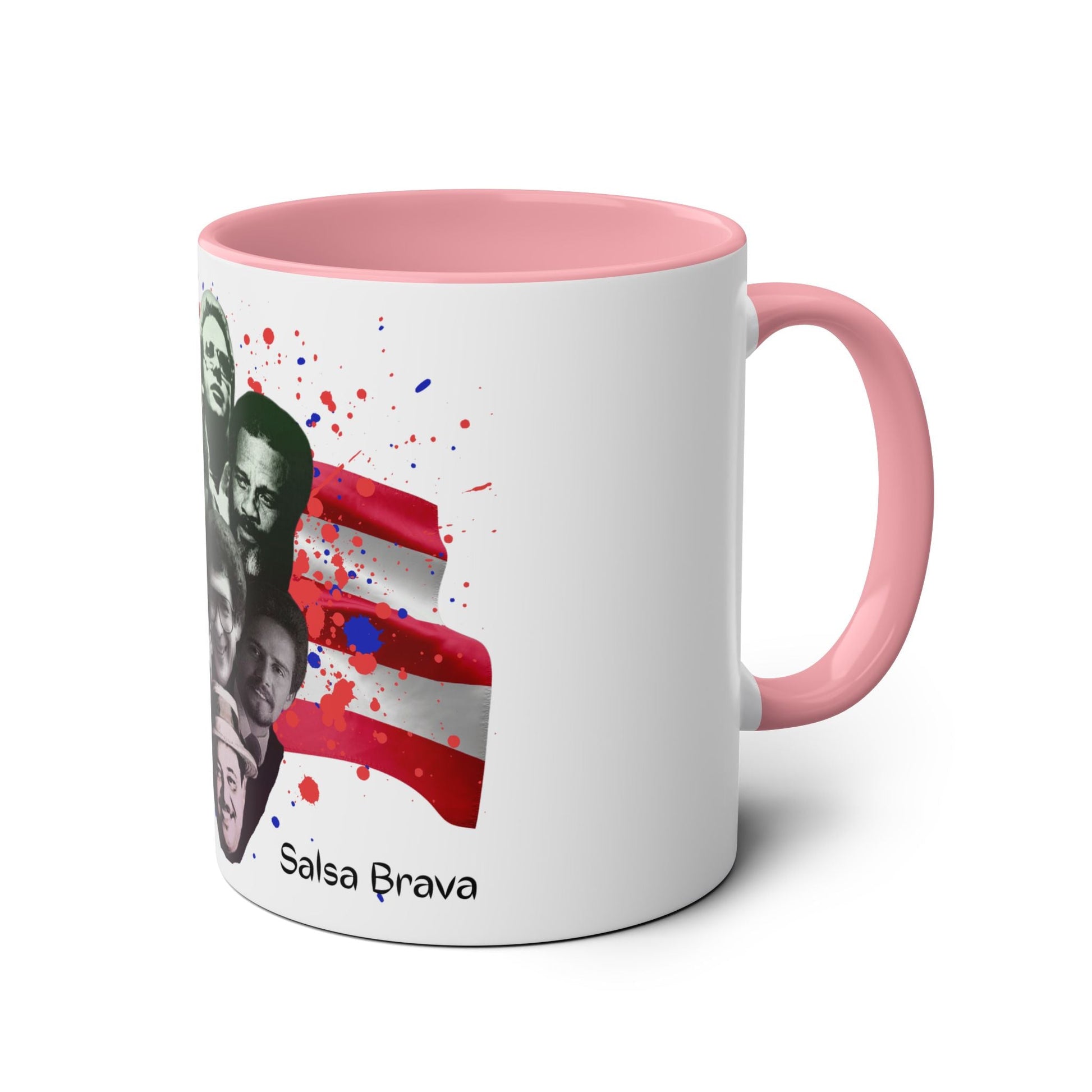 Salsa Inspired Two - Tone Coffee Mug, 11oz, Cuban Culture Mug, Gift for Music Lovers, Colorful Cafe Mug, Party Drinkware - Metamorphosis Creations
