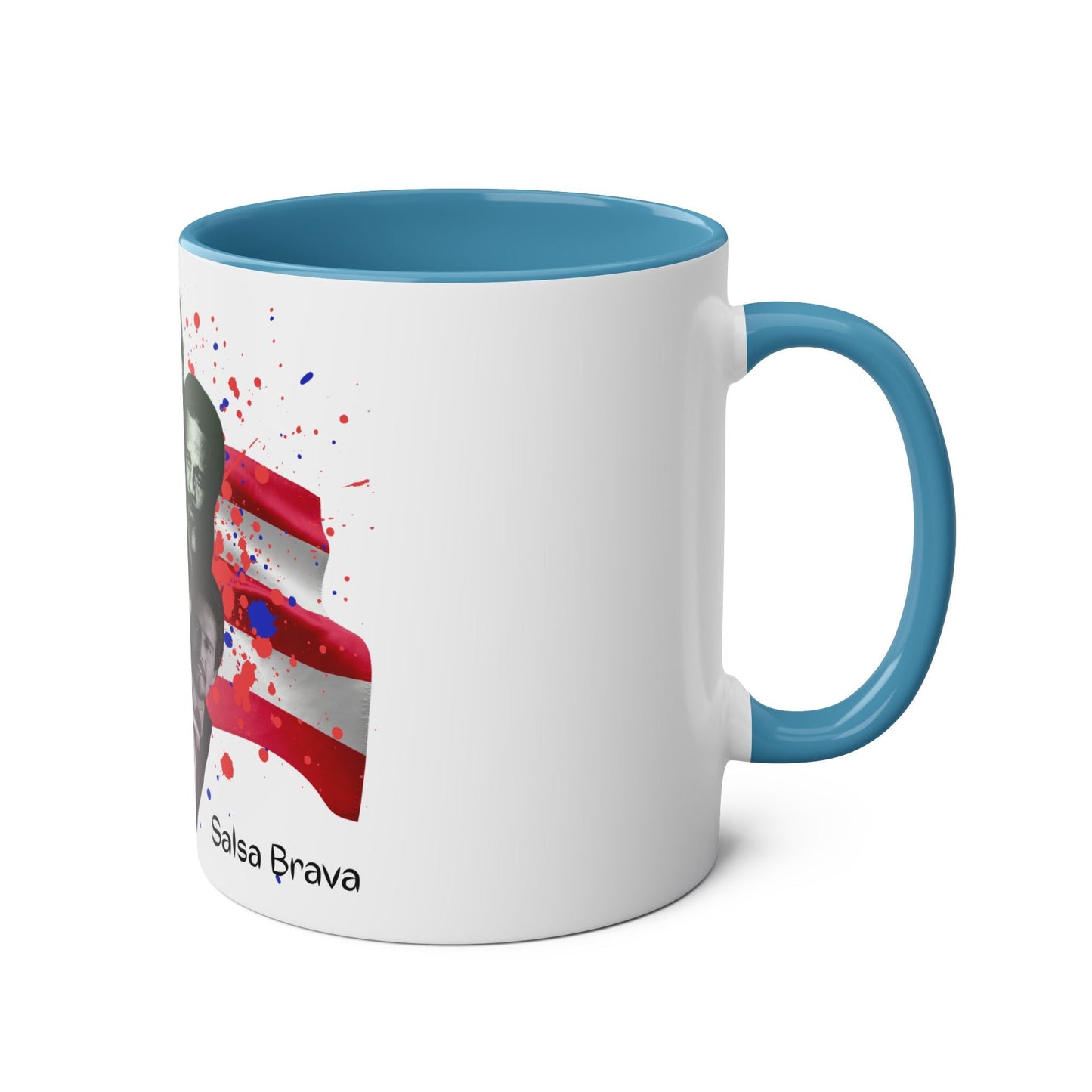 Salsa Inspired Two - Tone Coffee Mug, 11oz, Cuban Culture Mug, Gift for Music Lovers, Colorful Cafe Mug, Party Drinkware - Metamorphosis Creations