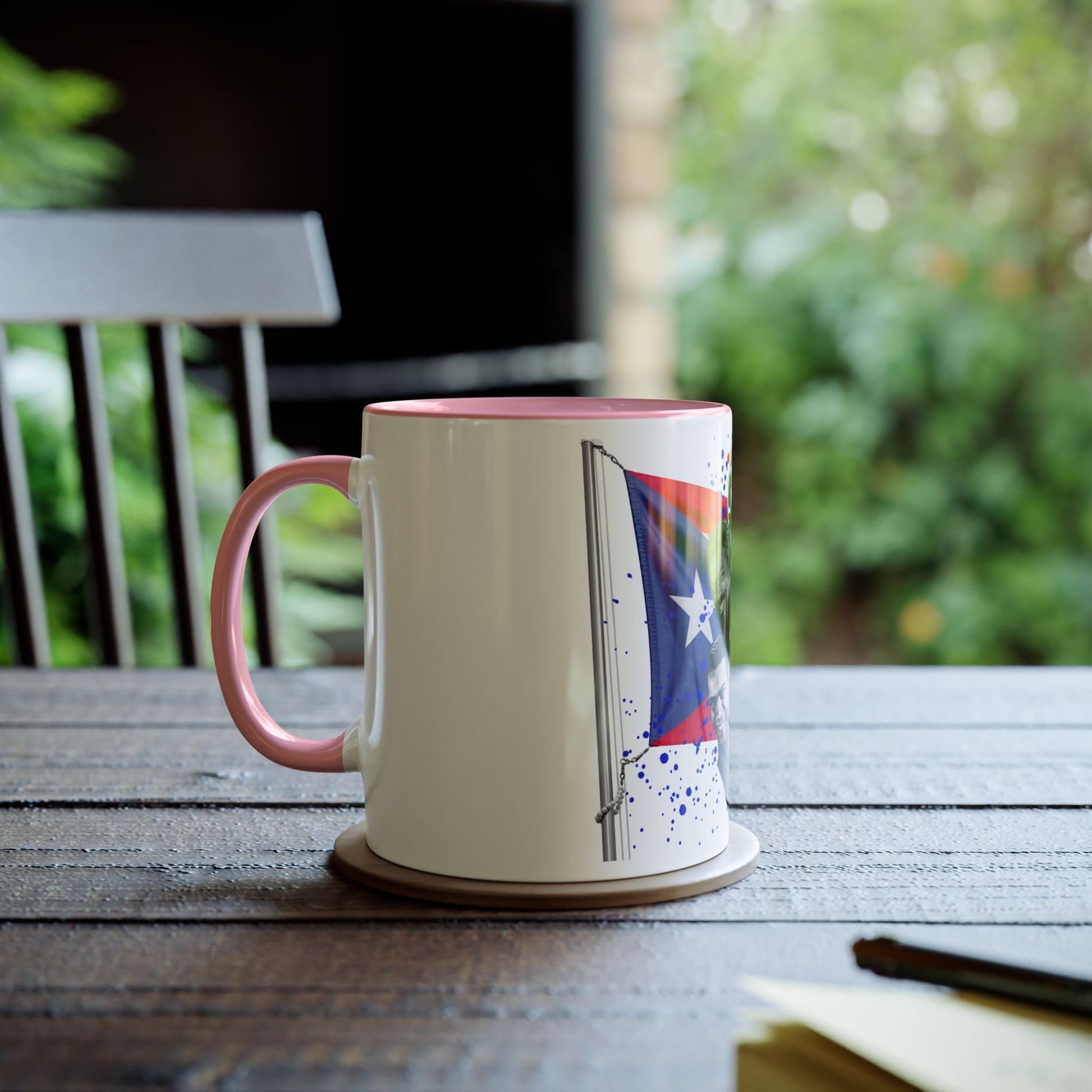 Salsa Inspired Two - Tone Coffee Mug, 11oz, Cuban Culture Mug, Gift for Music Lovers, Colorful Cafe Mug, Party Drinkware - Metamorphosis Creations