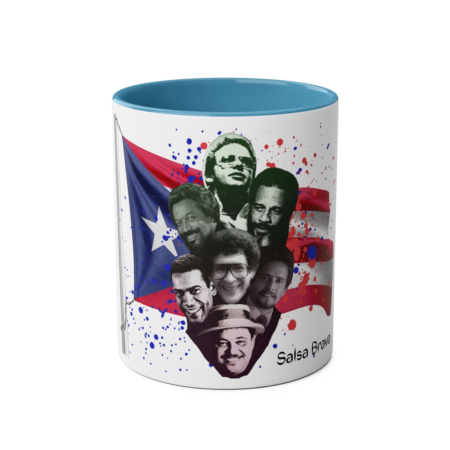 Salsa Inspired Two - Tone Coffee Mug, 11oz, Cuban Culture Mug, Gift for Music Lovers, Colorful Cafe Mug, Party Drinkware - Metamorphosis Creations