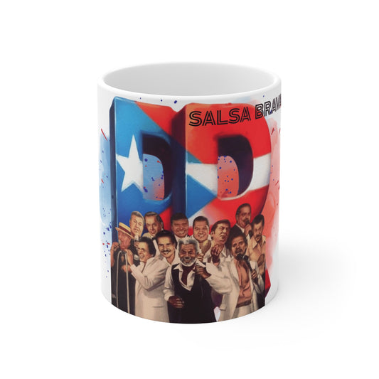 Salsa Music Celebration Mug, 11oz Coffee Cup, Cuban Inspired Gift, Dance Lover's Drinkware, Party Favor, Unique Artwork Mug - Metamorphosis Creations
