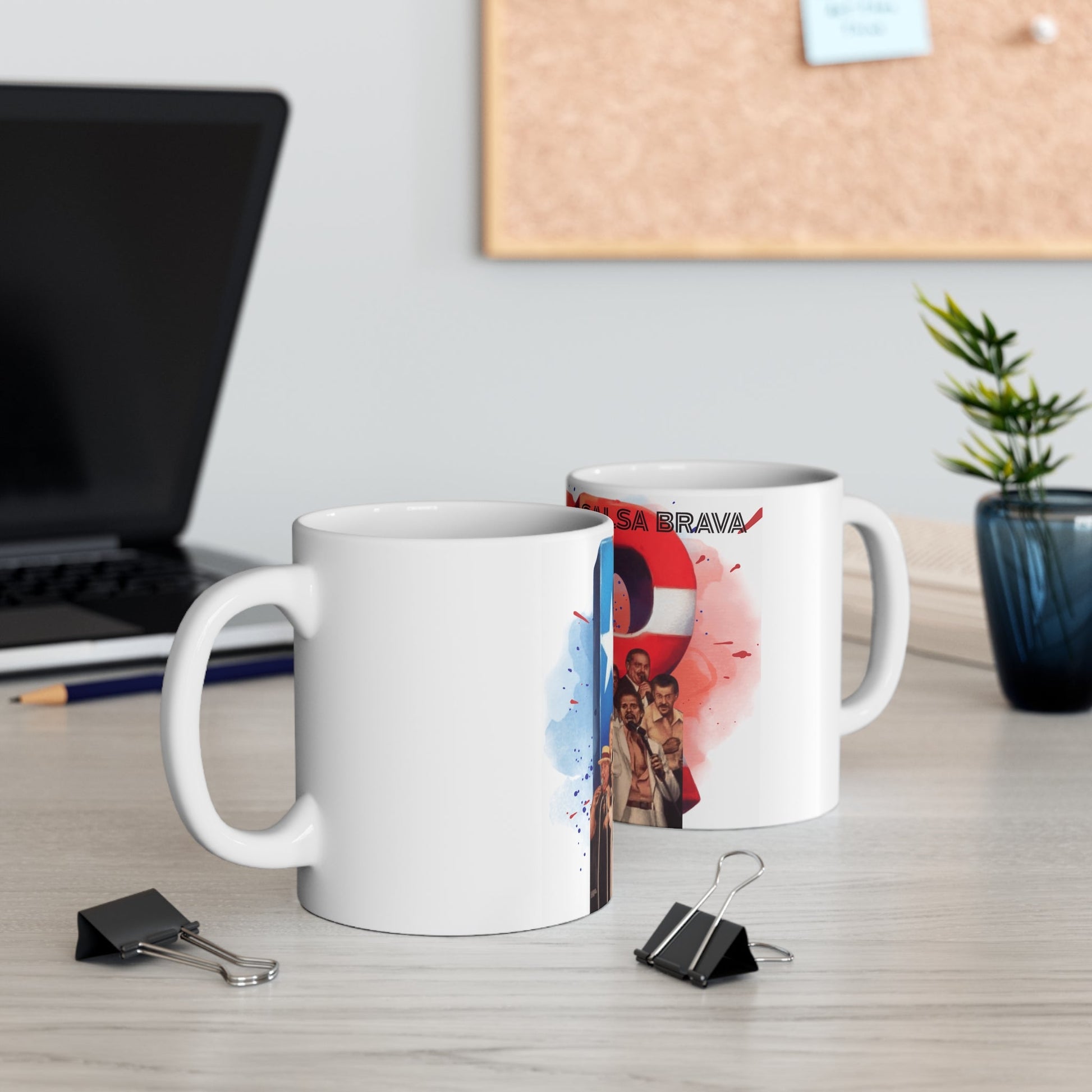 Salsa Music Celebration Mug, 11oz Coffee Cup, Cuban Inspired Gift, Dance Lover's Drinkware, Party Favor, Unique Artwork Mug - Metamorphosis Creations