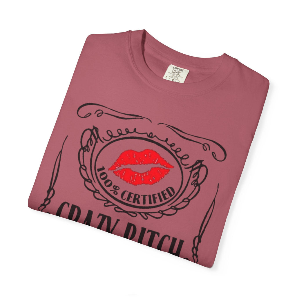 Sarcasm in Style – Funny Graphic Tee" Crazy Bitch Unisex T-Shirt | Fun Casual Wear, Gift for Friends, Birthday Humor Tee, Playful Statement Shirt, - Metamorphosis Creations