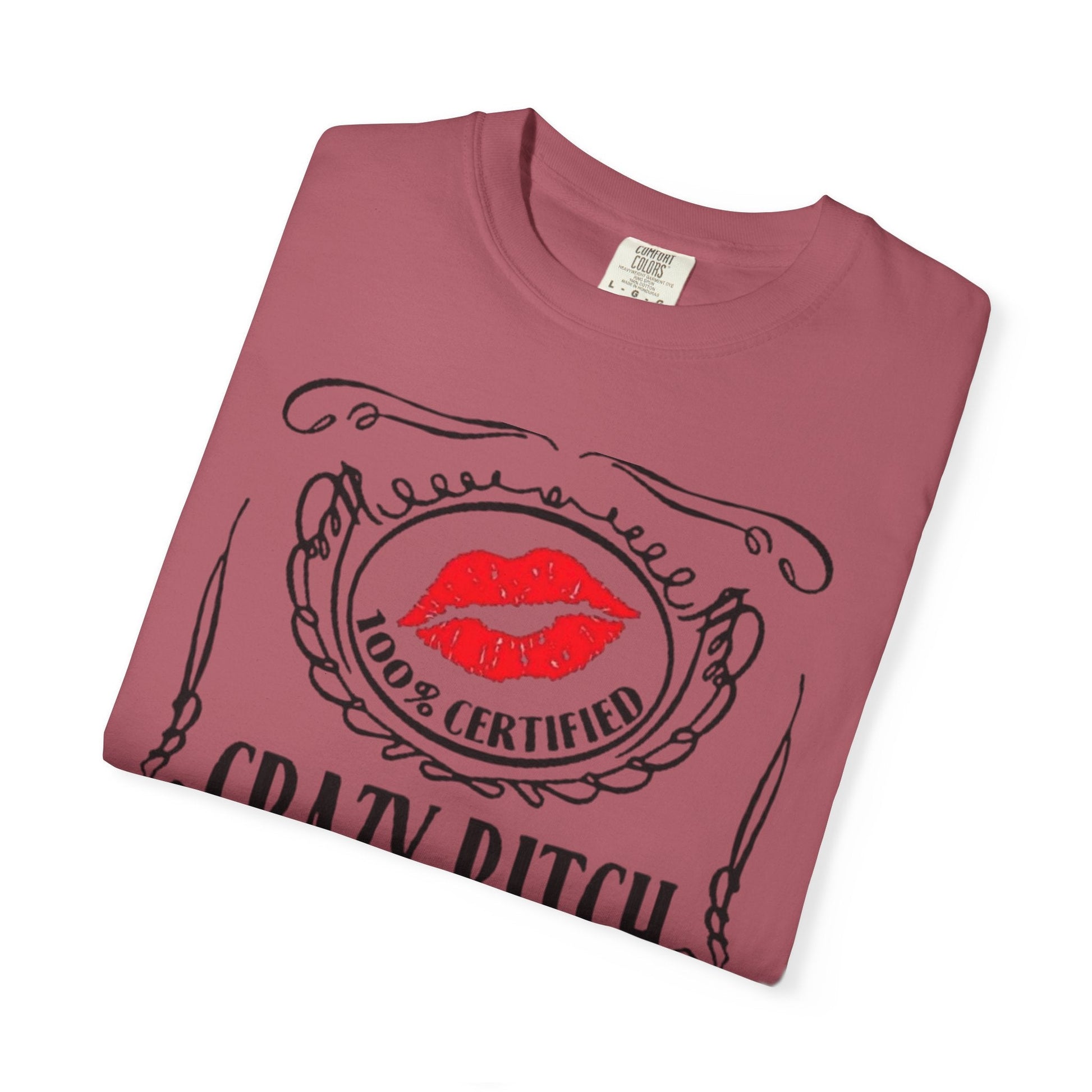Sarcasm in Style – Funny Graphic Tee" Crazy Bitch Unisex T-Shirt | Fun Casual Wear, Gift for Friends, Birthday Humor Tee, Playful Statement Shirt, - Metamorphosis Creations