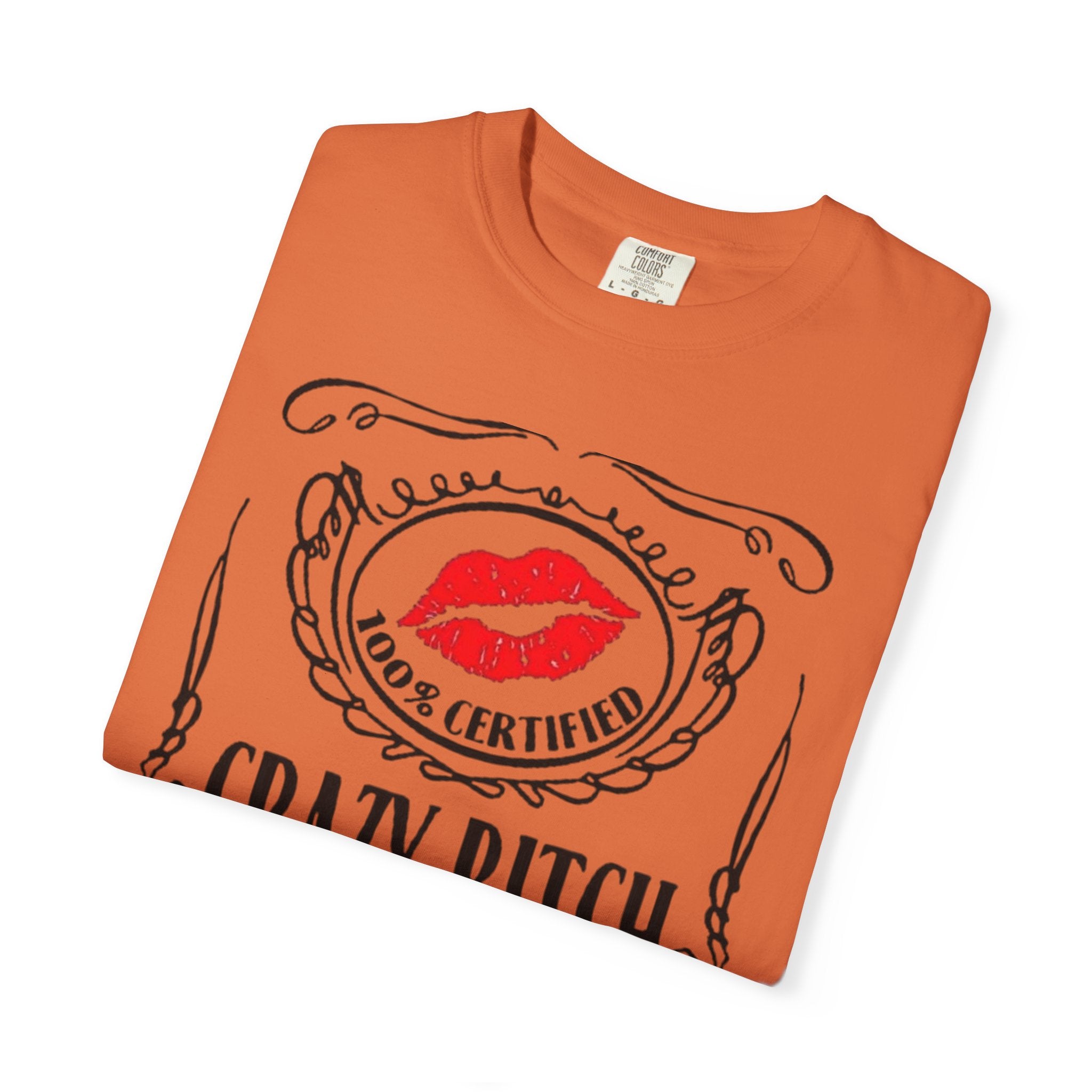 Sarcasm in Style – Funny Graphic Tee" Crazy Bitch Unisex T-Shirt | Fun Casual Wear, Gift for Friends, Birthday Humor Tee, Playful Statement Shirt, - Metamorphosis Creations