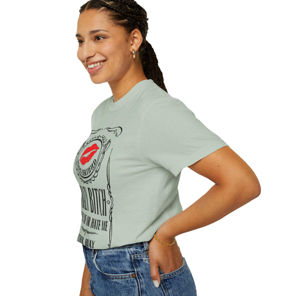 Sarcasm in Style – Funny Graphic Tee" Crazy Bitch Unisex T-Shirt | Fun Casual Wear, Gift for Friends, Birthday Humor Tee, Playful Statement Shirt, - Metamorphosis Creations