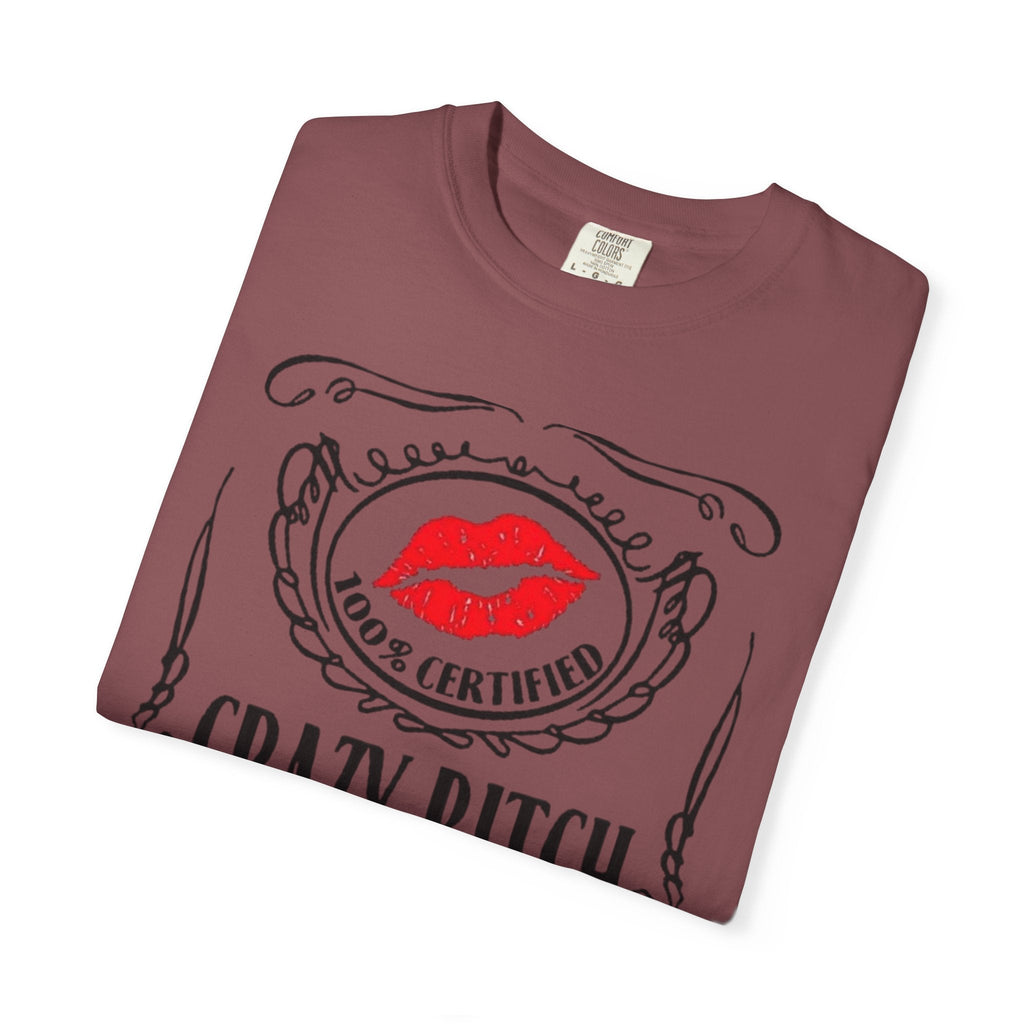 Sarcasm in Style – Funny Graphic Tee" Crazy Bitch Unisex T-Shirt | Fun Casual Wear, Gift for Friends, Birthday Humor Tee, Playful Statement Shirt, - Metamorphosis Creations