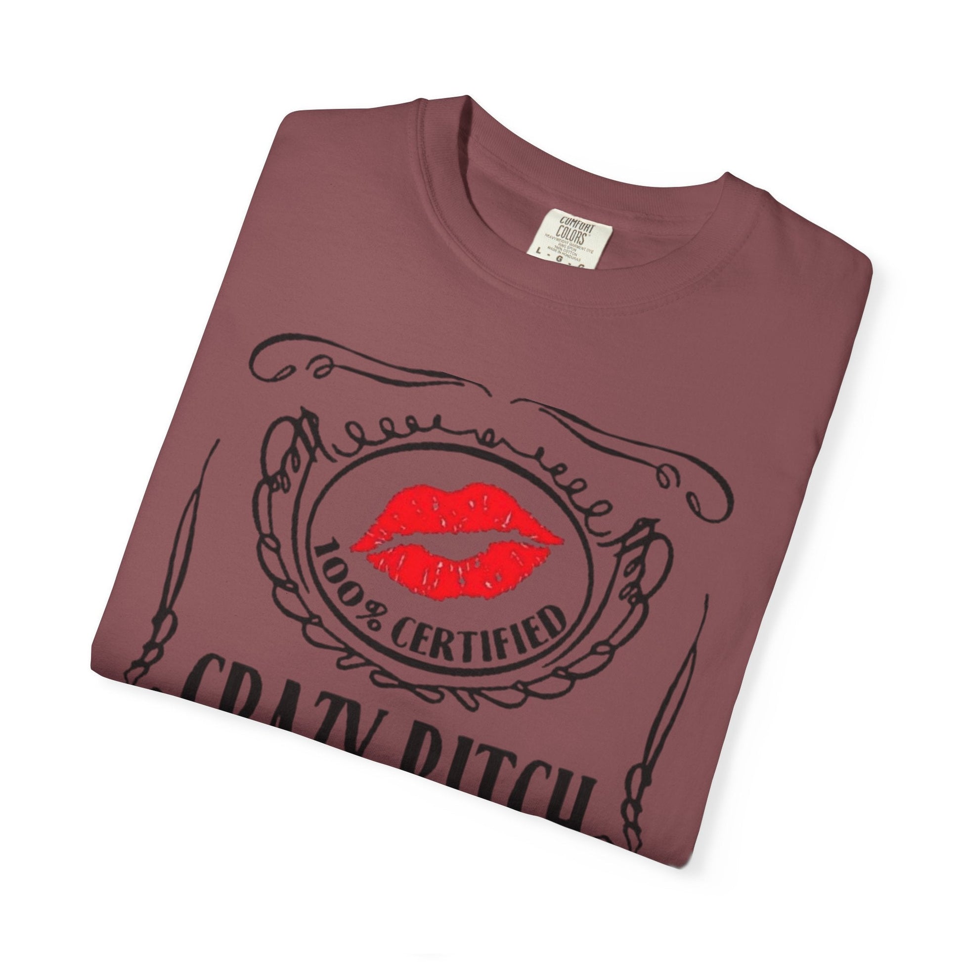Sarcasm in Style – Funny Graphic Tee" Crazy Bitch Unisex T-Shirt | Fun Casual Wear, Gift for Friends, Birthday Humor Tee, Playful Statement Shirt, - Metamorphosis Creations