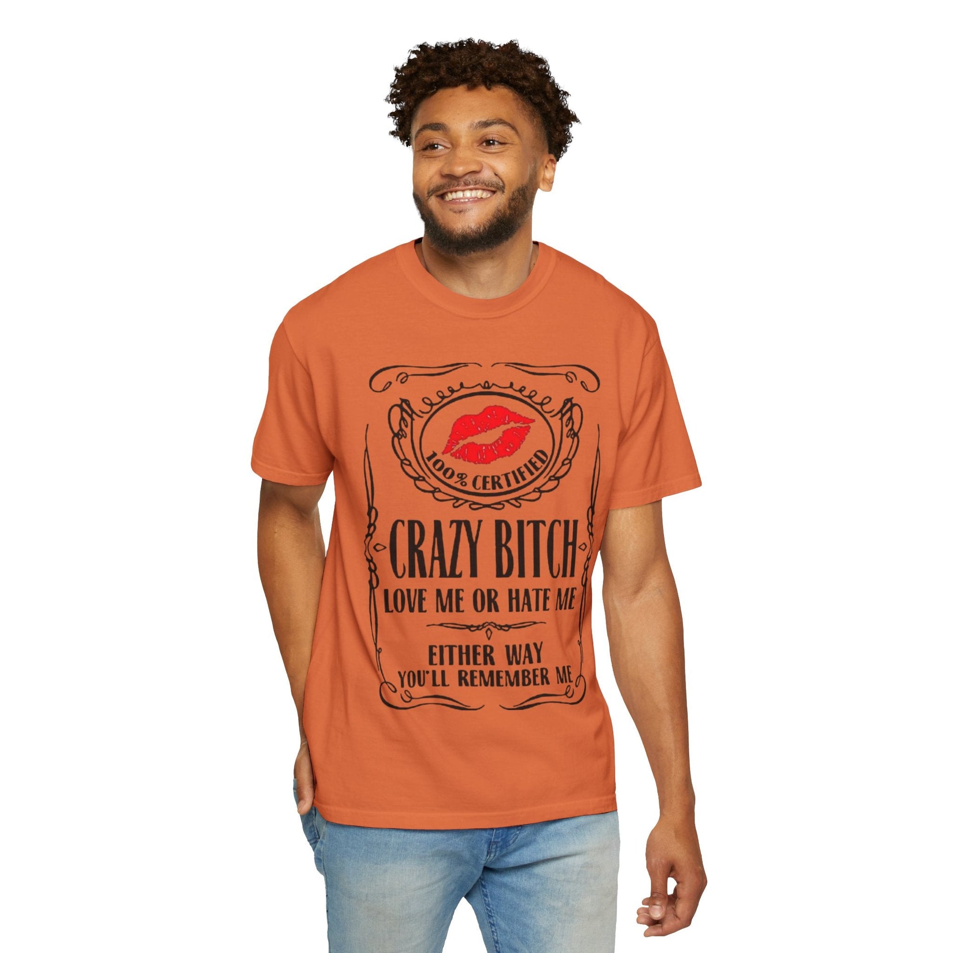 Sarcasm in Style – Funny Graphic Tee" Crazy Bitch Unisex T-Shirt | Fun Casual Wear, Gift for Friends, Birthday Humor Tee, Playful Statement Shirt, - Metamorphosis Creations