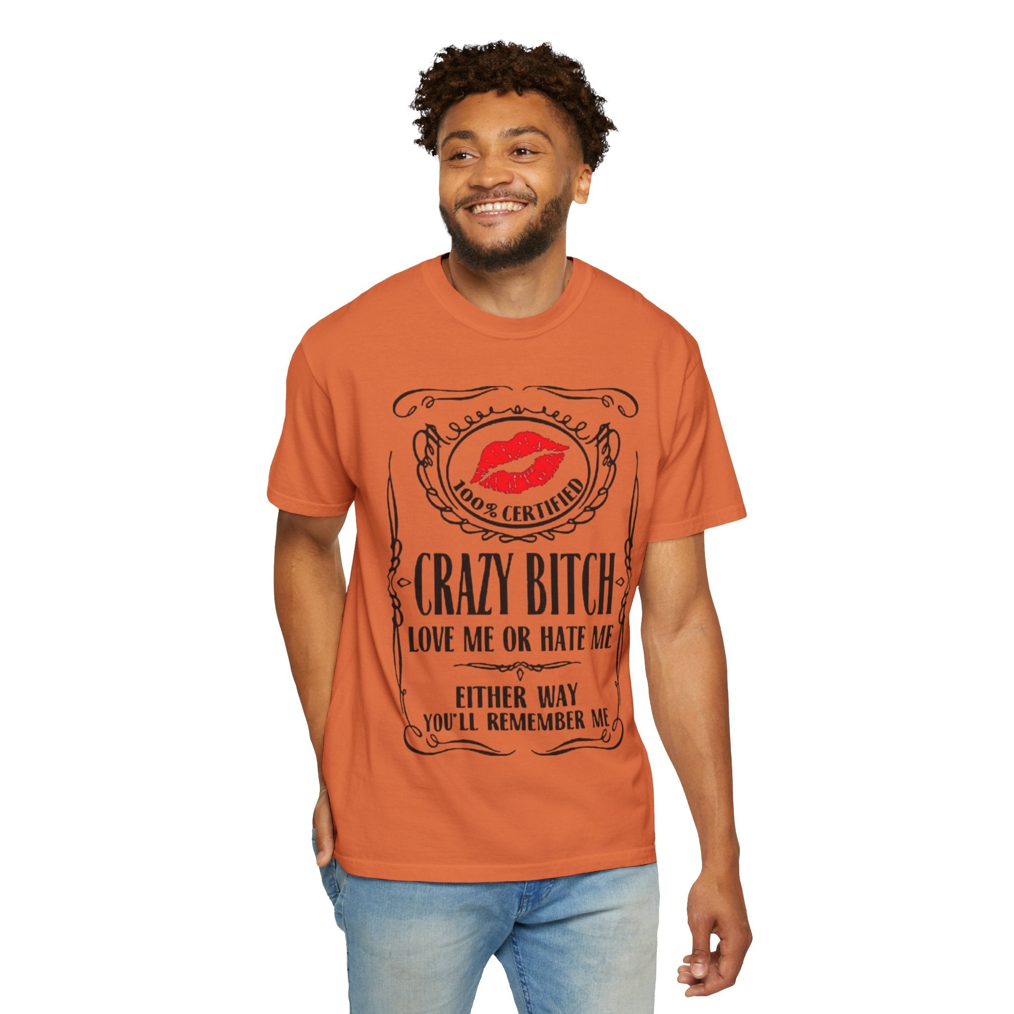 Sarcasm in Style – Funny Graphic Tee" Crazy Bitch Unisex T-Shirt | Fun Casual Wear, Gift for Friends, Birthday Humor Tee, Playful Statement Shirt, - Metamorphosis Creations