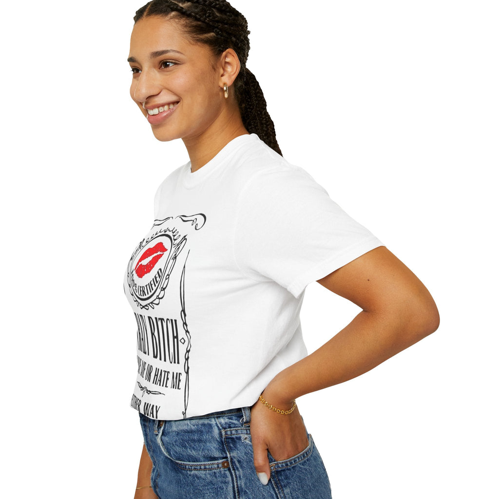 Sarcasm in Style – Funny Graphic Tee" Crazy Bitch Unisex T-Shirt | Fun Casual Wear, Gift for Friends, Birthday Humor Tee, Playful Statement Shirt, - Metamorphosis Creations