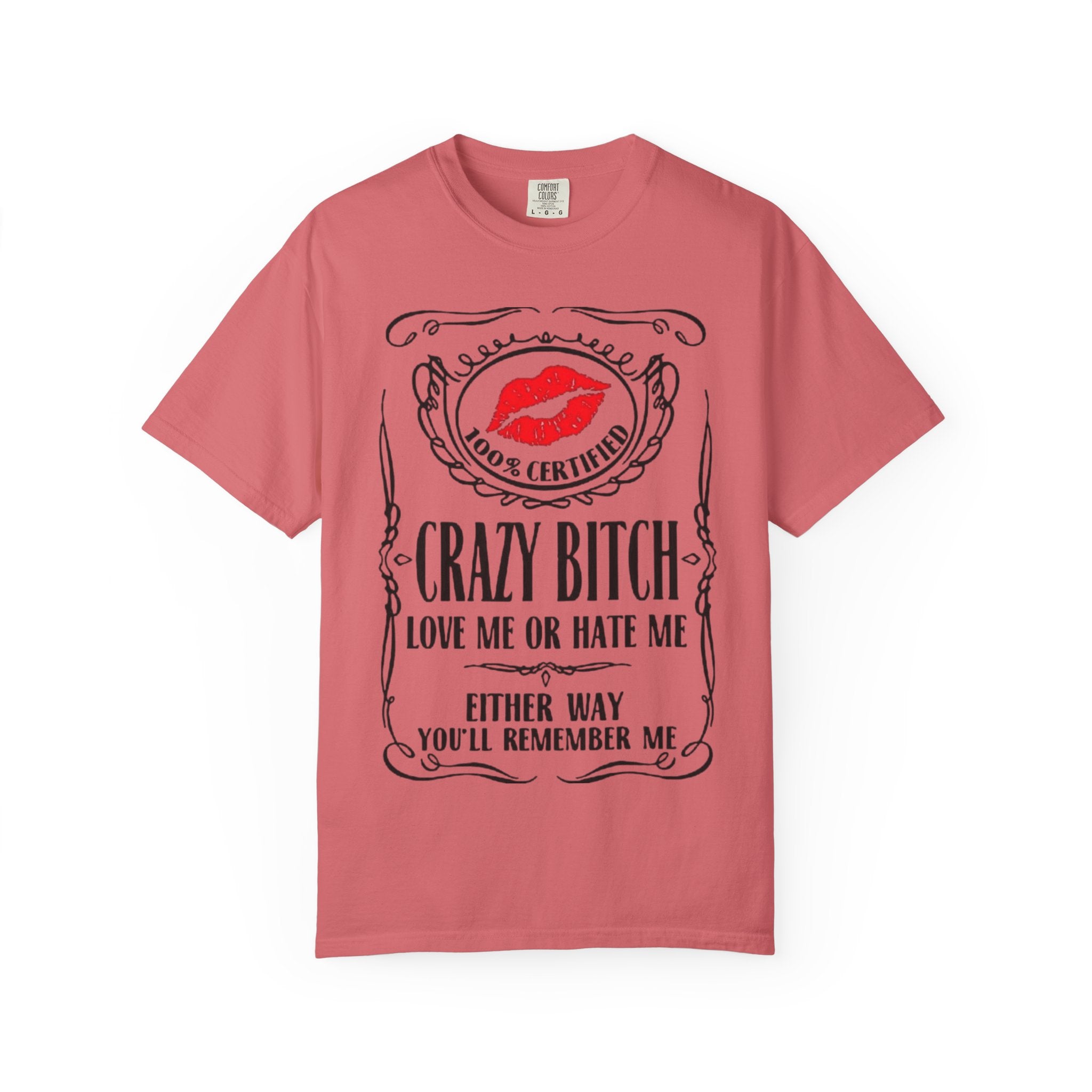 Sarcasm in Style – Funny Graphic Tee" Crazy Bitch Unisex T-Shirt | Fun Casual Wear, Gift for Friends, Birthday Humor Tee, Playful Statement Shirt, - Metamorphosis Creations