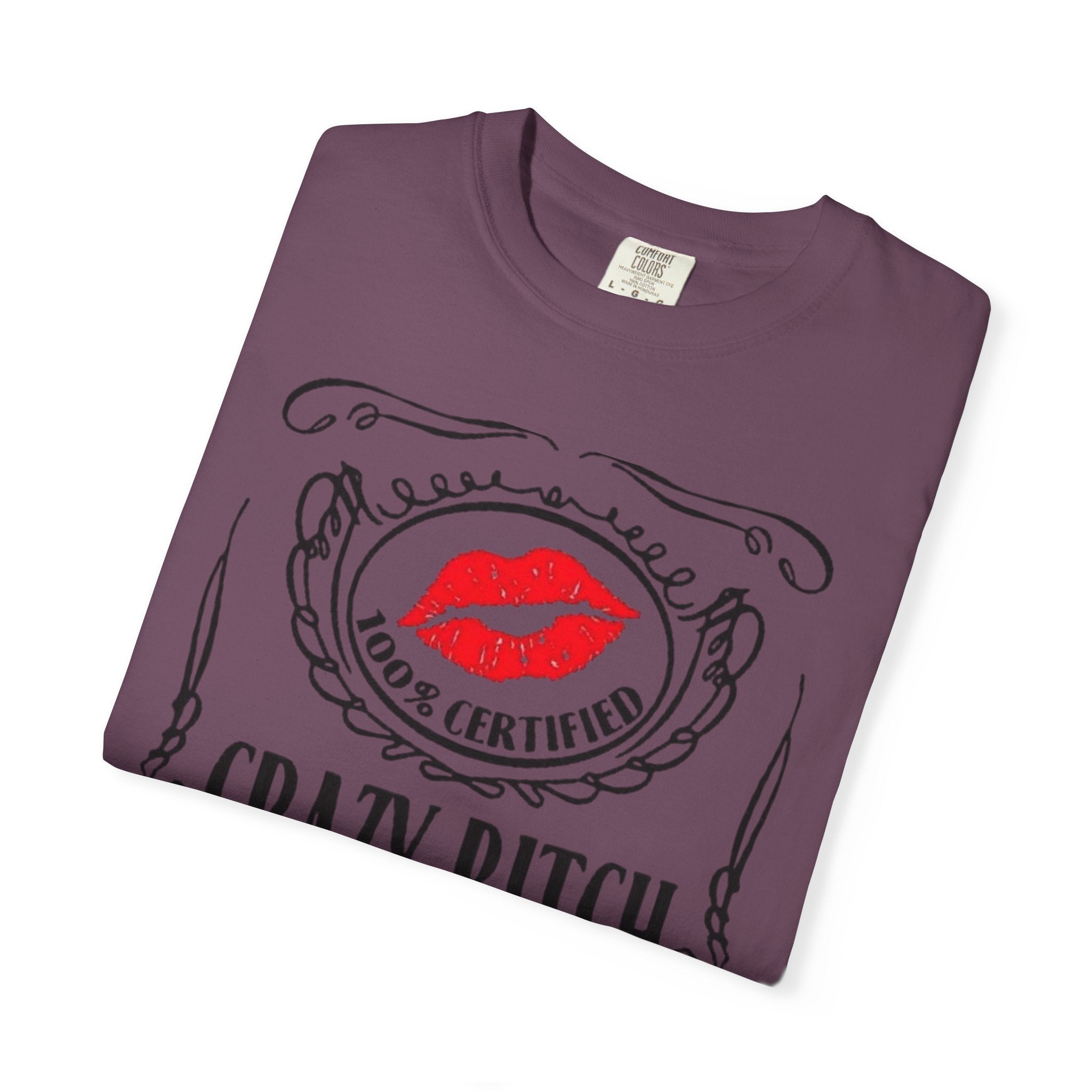Sarcasm in Style – Funny Graphic Tee" Crazy Bitch Unisex T-Shirt | Fun Casual Wear, Gift for Friends, Birthday Humor Tee, Playful Statement Shirt, - Metamorphosis Creations
