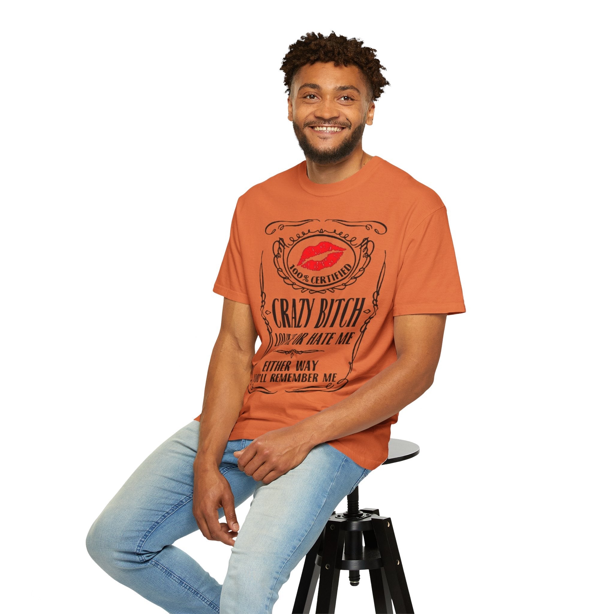 Sarcasm in Style – Funny Graphic Tee" Crazy Bitch Unisex T-Shirt | Fun Casual Wear, Gift for Friends, Birthday Humor Tee, Playful Statement Shirt, - Metamorphosis Creations