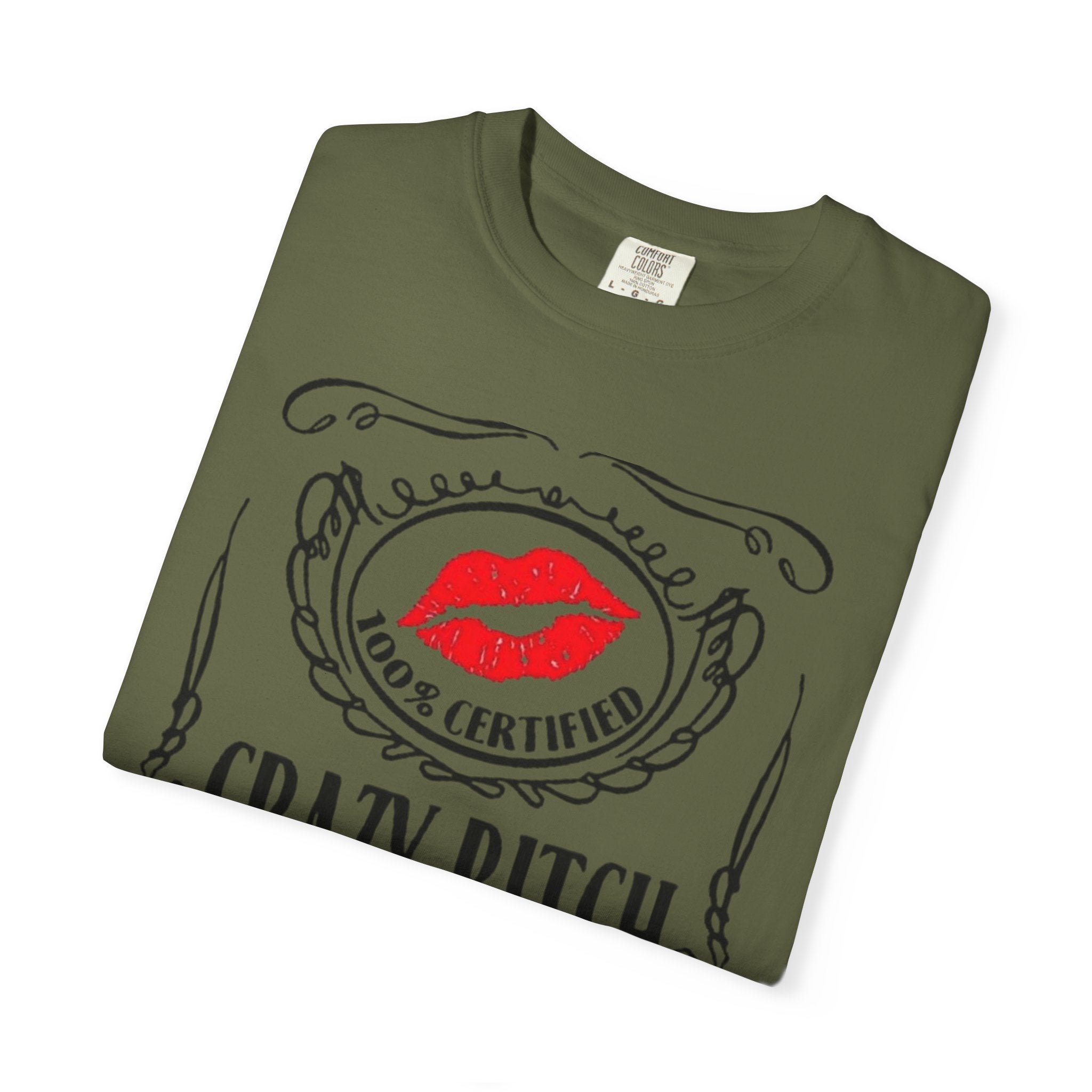 Sarcasm in Style – Funny Graphic Tee" Crazy Bitch Unisex T-Shirt | Fun Casual Wear, Gift for Friends, Birthday Humor Tee, Playful Statement Shirt, - Metamorphosis Creations