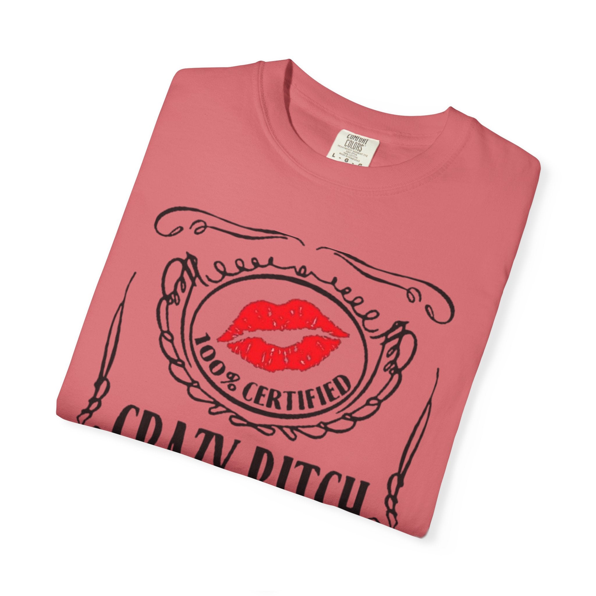 Sarcasm in Style – Funny Graphic Tee" Crazy Bitch Unisex T-Shirt | Fun Casual Wear, Gift for Friends, Birthday Humor Tee, Playful Statement Shirt, - Metamorphosis Creations